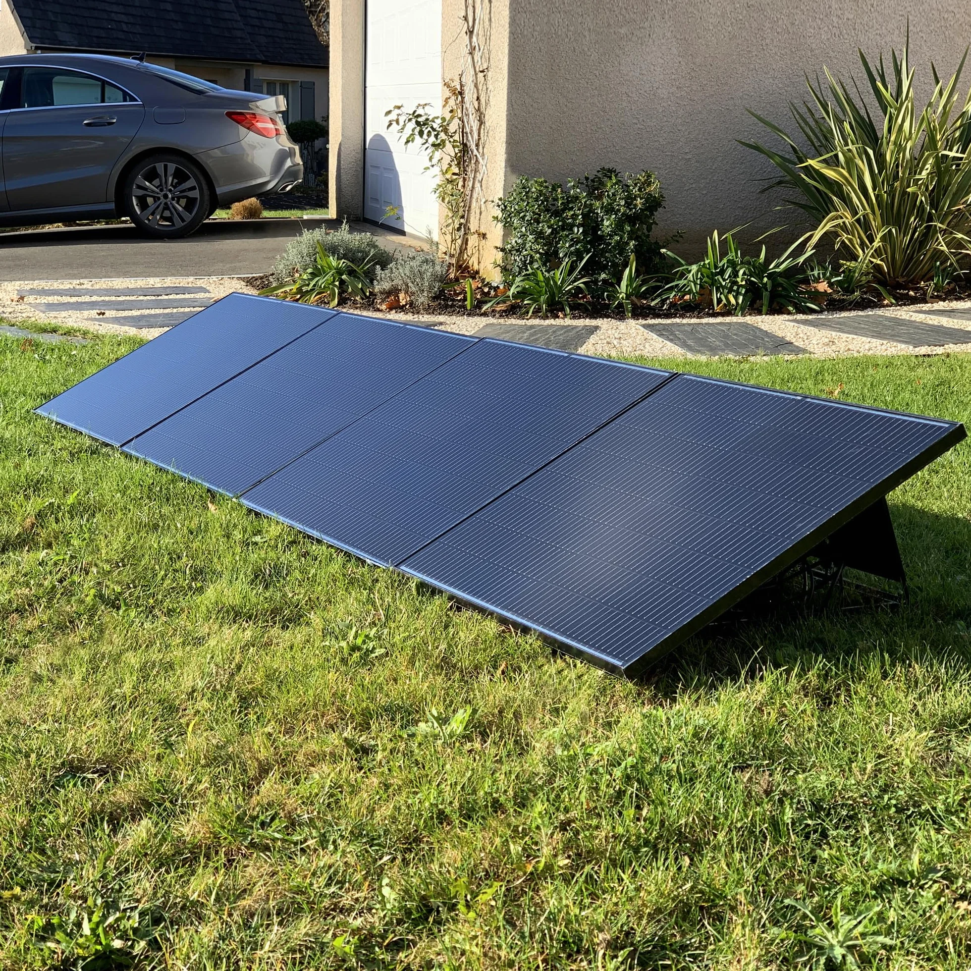 Kit solaire Soria 400W plug and play avec fixation au sol et murale - Avidsen - 127120