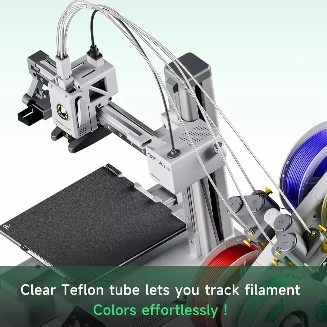 Tubo in PTFE, 2 metri, Professionale, Accessorio per stampanti 3D, Estrusore, Per stampante 3D da 1,75 mm, Filamento, Tubo PTFE Stampante 3D, Teflon Stampante 3D (2,5mm ID × 4mm OD) (Bianco)