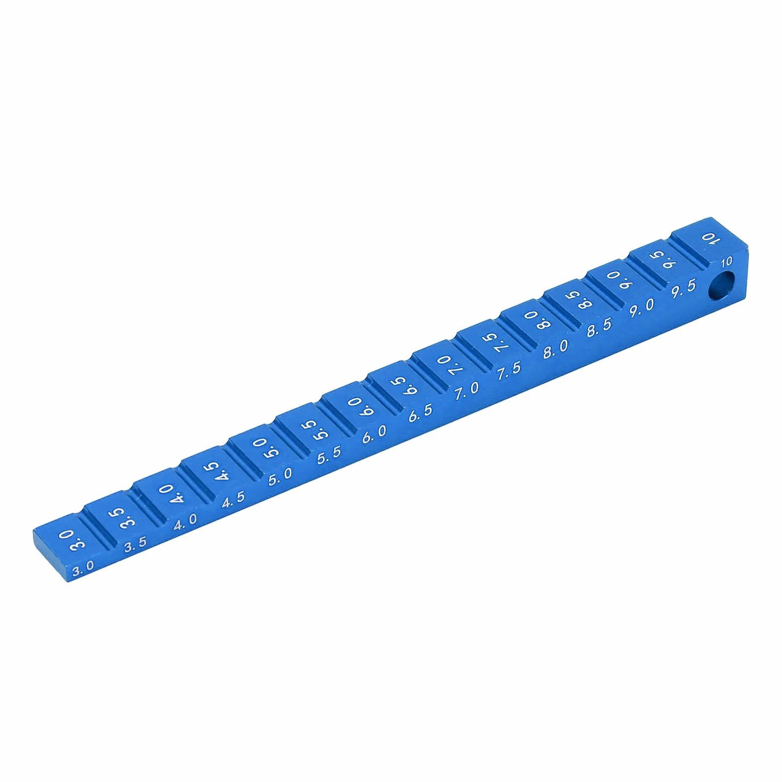 Misuratore di Altezza di Marcia, Accessori per Misuratore di Caduta per Auto RC da 3-10 Mm in Lega di Alluminio per Auto da Drift 1/10 RC (Blu)