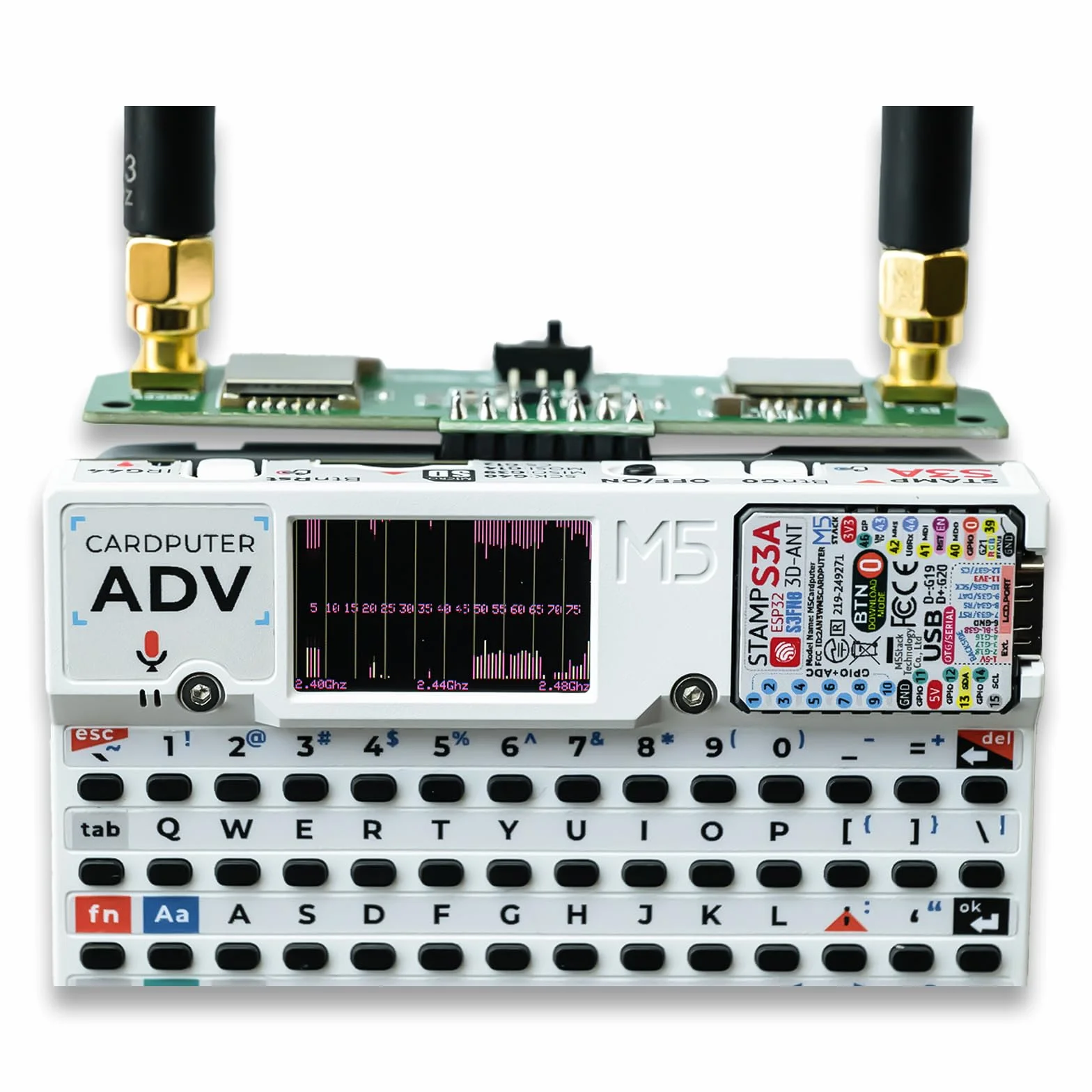 M5Stack Cardputer ADV Scheda di sviluppo RF 2 in 1 NRF24 CC1101 2,4 GHz 433 MHz