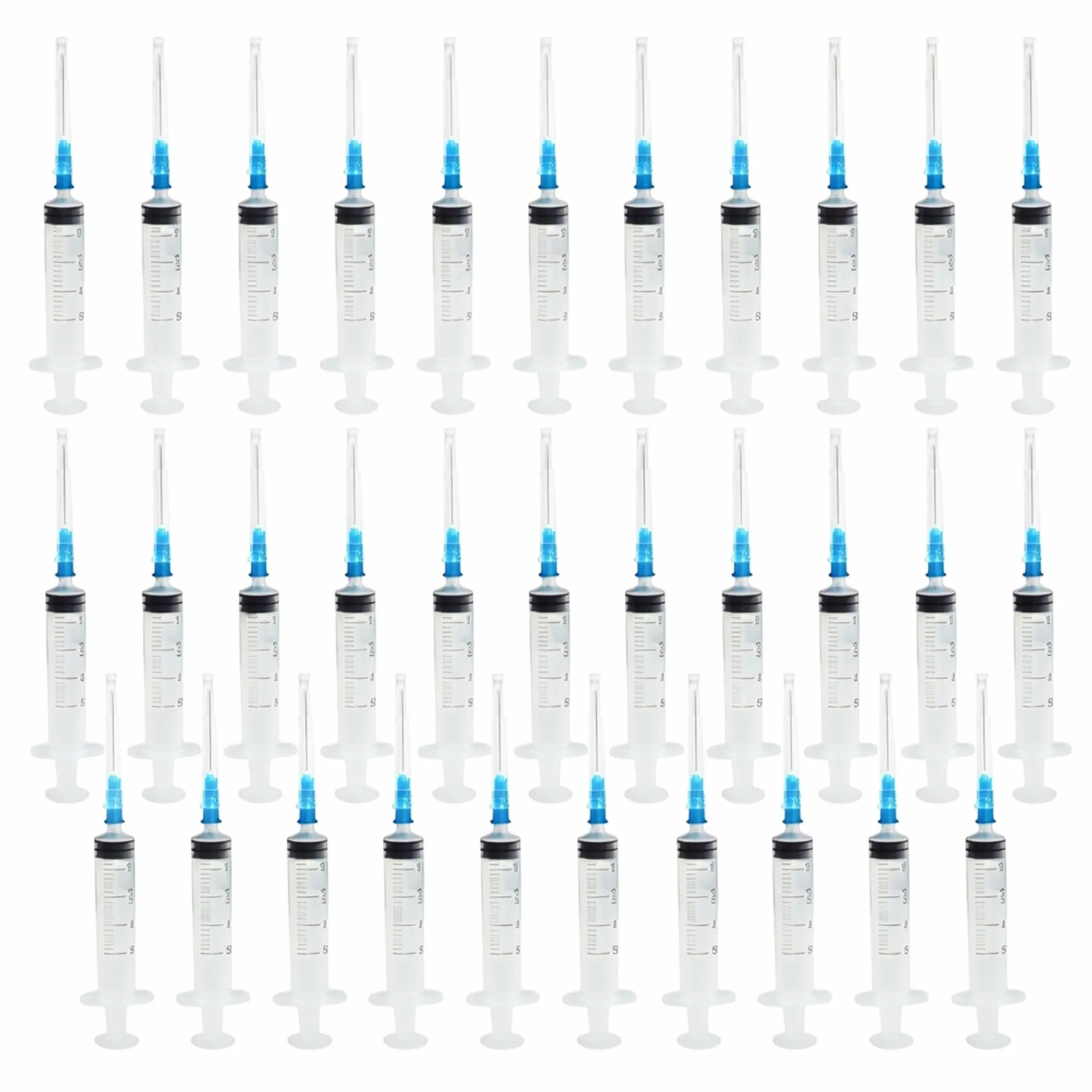 Topolenashop Set 30 Siringhe da 5ml con Tappo | Dosaggio Preciso di Liquidi per Misurazione Tecnica, Laboratori, Piante, Fai-da-te| Confezionate Singolarmente | Art. 95067