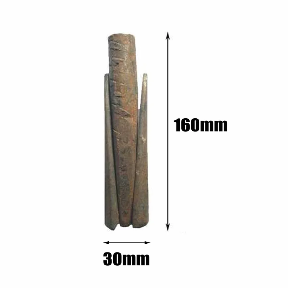 Rock Stone Splitters 30mm Metal Wedges Concrete Rock Splitter for Granite Marble