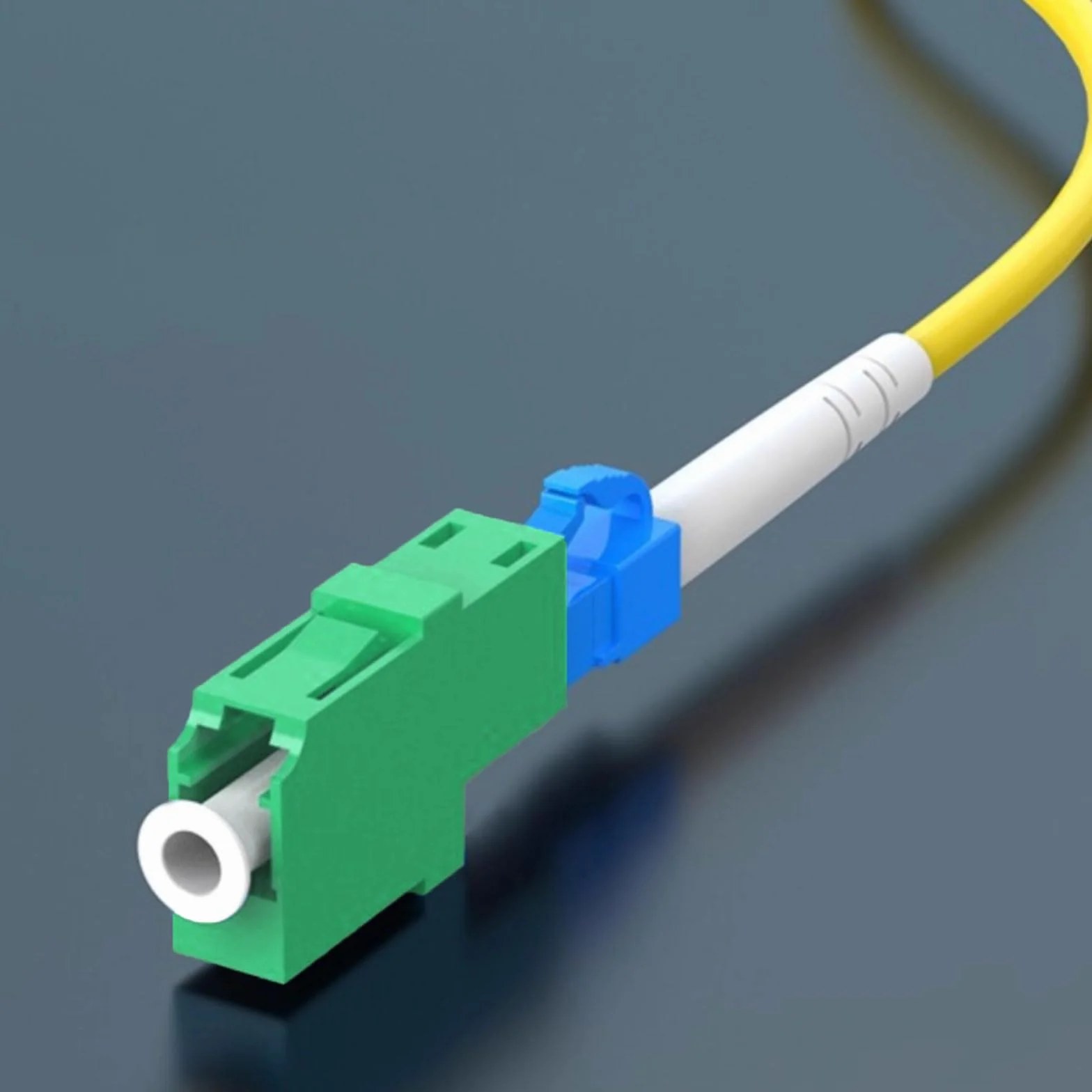 Adattatore/Accoppiatore per Fibra Ottica LC/APC Monomodale Simplex, Confezione da 4