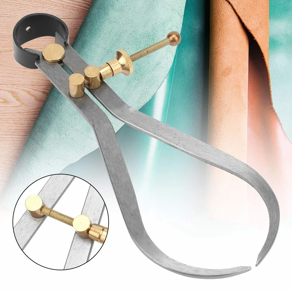 Calibro Esterno a Molla 190mm, Set Divisori per Pinza a Molla per Gambe Boomerang con Raccordo in Rame