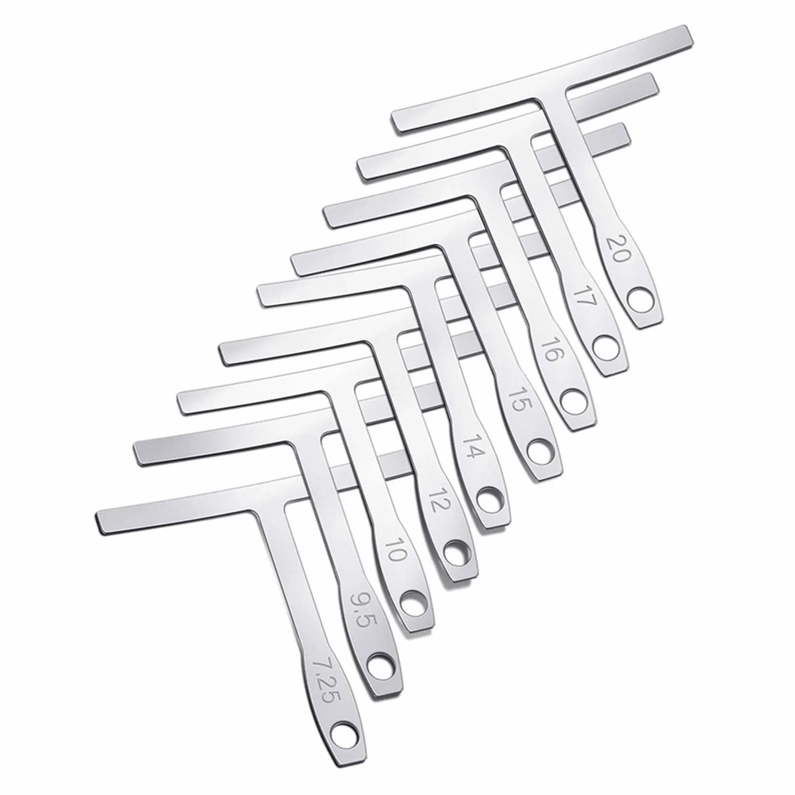 Radius Gauge Chitarra Strumento Liutaio Misura Calibri Universali per Raggi