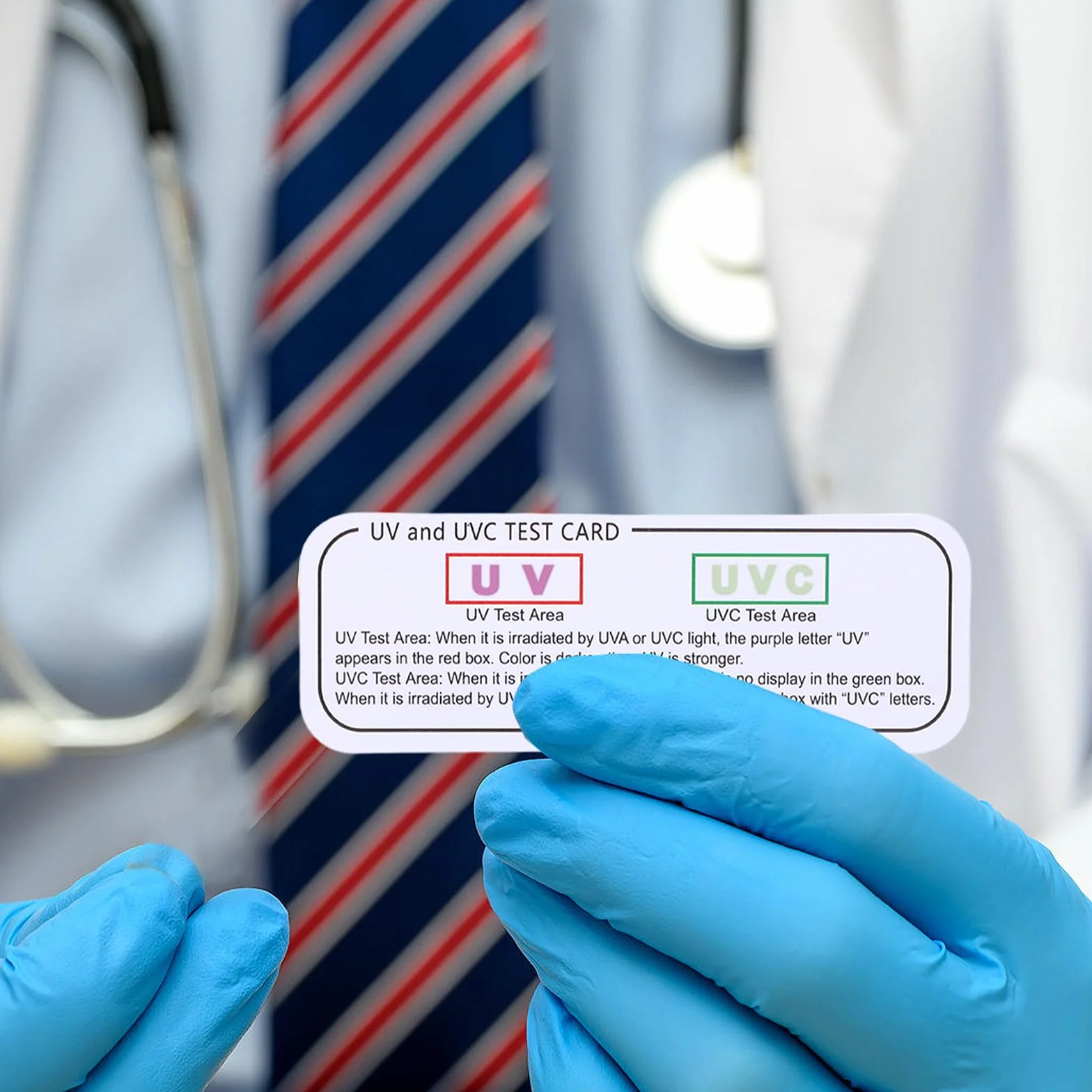 POPETPOP Schede di Uvc-uva Riutilizzabili 6 Pezzi, Misuratore UV per Rettili, Strumenti di Test UV e Uvc Compatti per Terrari e Verifica Intensità Raggi Ultravioletti