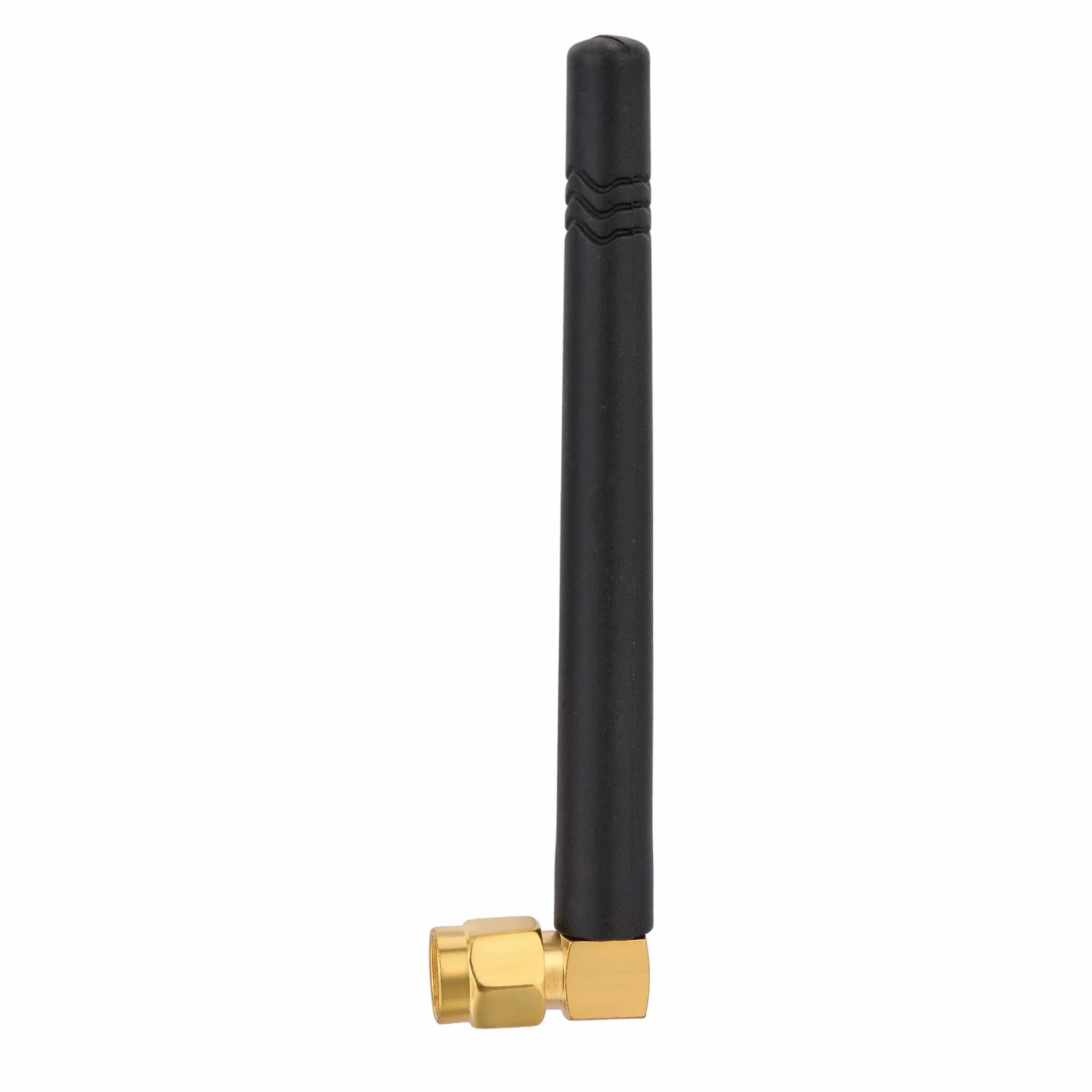 Superbat Antenna GSM Piccola Omnidirezionale in Gomma 2dBi 824-960MHz Connettore SMA Angolo Retto per Reti GSM/GPRS/EDGE/CDMA(2 Pz)