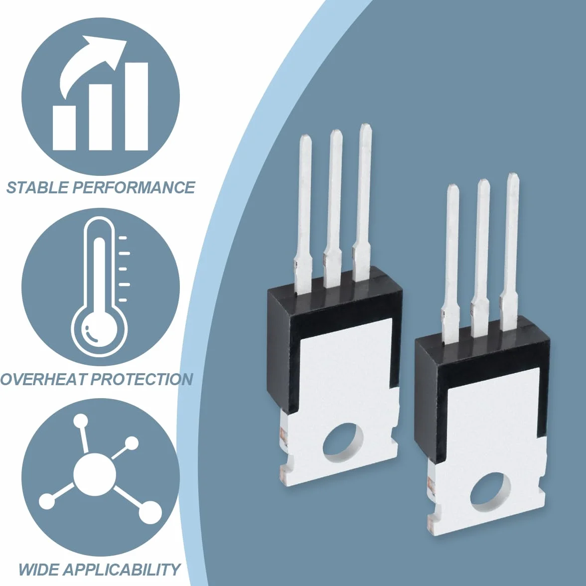 Transistor MOSFET IRFZ44N 49A 55V TO-220 Canale N MOSFET di Potenza a Effetto di Campo