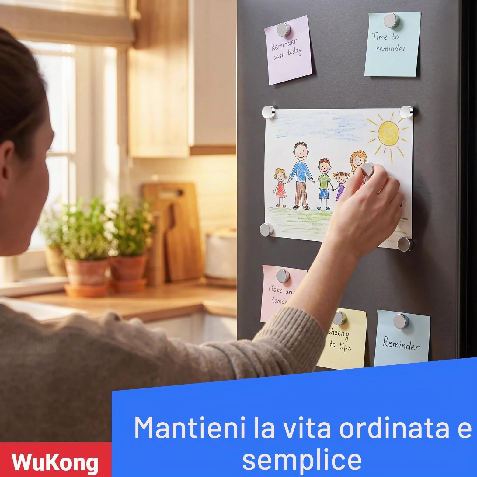 Wukong N45 Mini Magneti Forti, 3x2mm | 60 pezzi Magneti al neodimio Piccoli ma forti per il frigorifero, l'ufficio, la stampante 3D, il modellismo e il fai da te