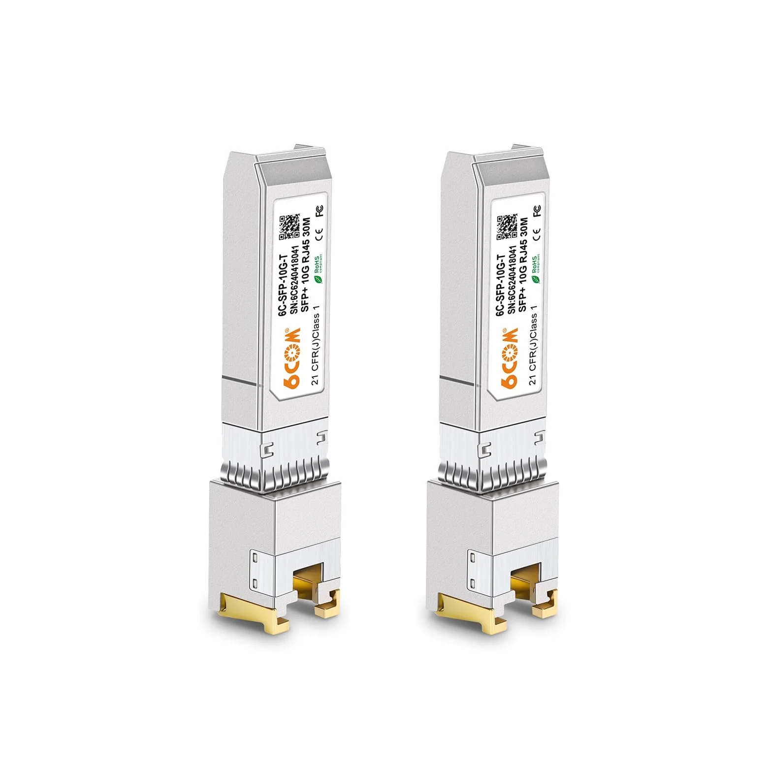 Ricetrasmettitore SFP+ 1.25/2.5/10GBase-T Modulo per Cisco SFP-10G-T-S, Ubiquiti, MicroTik, Netgear