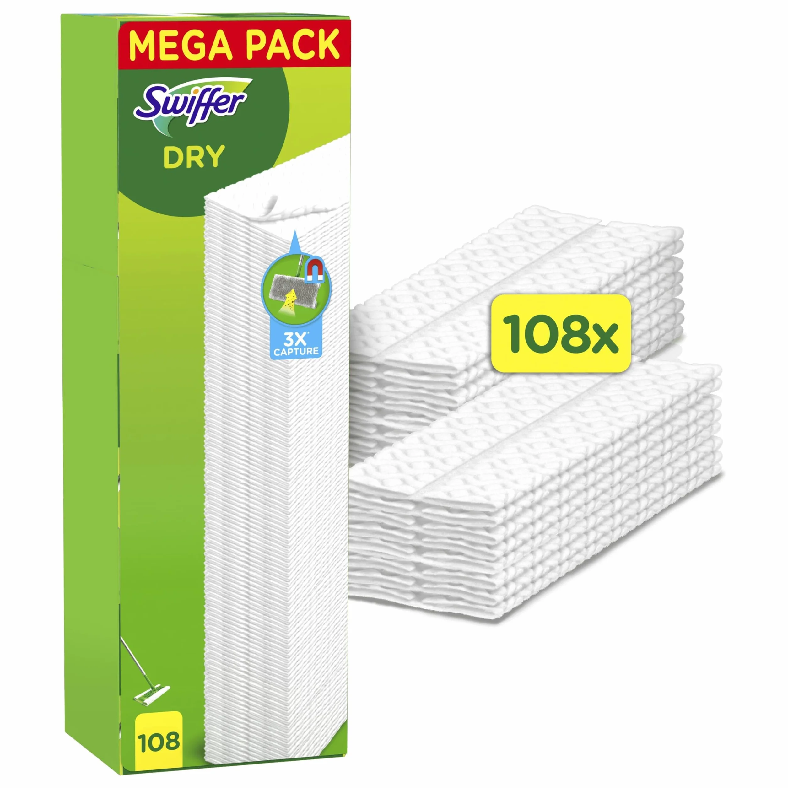 Swiffer Dry Floor Cloths Refill Pack XXL 3 PACK/108 pezzi