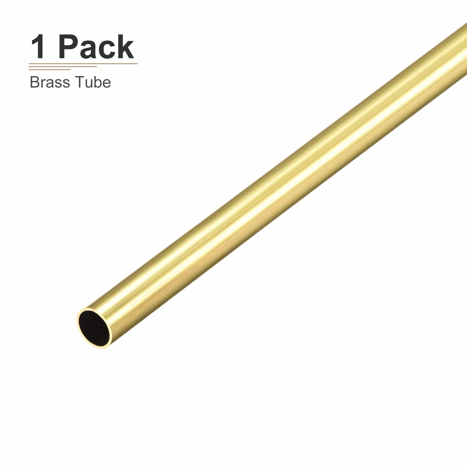 Ottone Tubo 8mm x 0.5mm x 300mm Rotondo Metallo Macchinari Attrezzature Bricolage