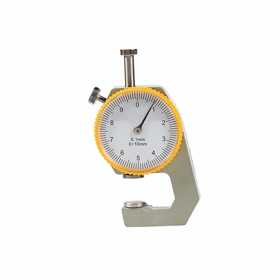 WUTA Misuratore di spessore in pelle 0-10 mm portatile per pelle carta lamiera