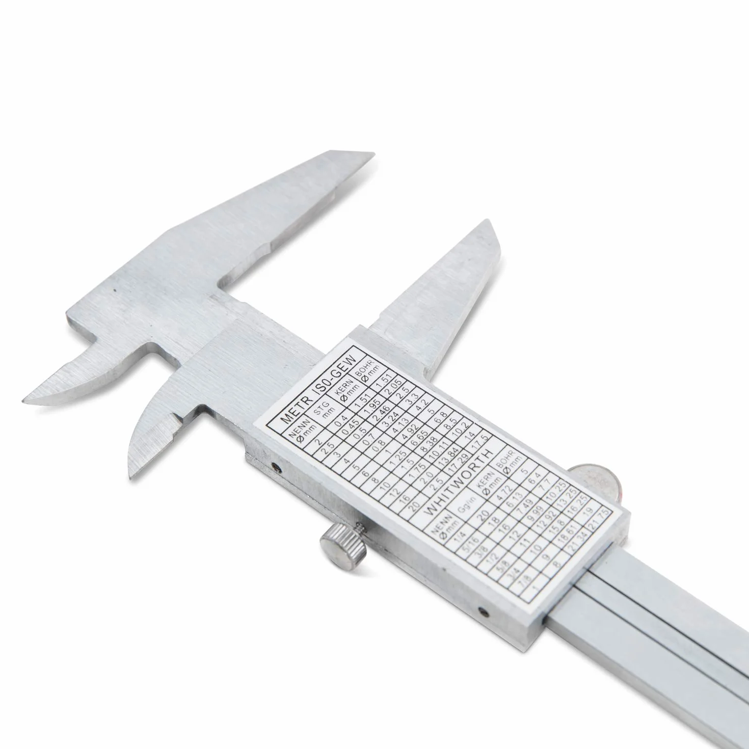 Calibro Composto Nonio 150 mm 0,05 mm Acciaio Bloccaggio a Vite