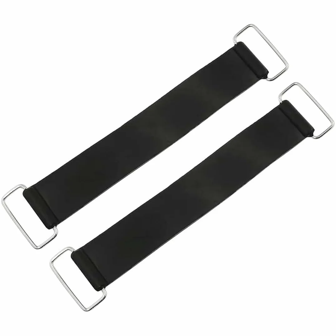 2 Pezzi Cinturino elastico in gomma per batteria Cinghie per Batteria Antiscivolo Elastico Cintura elastica per moto supporto batteria fascia in gomma montaggio per motociclette