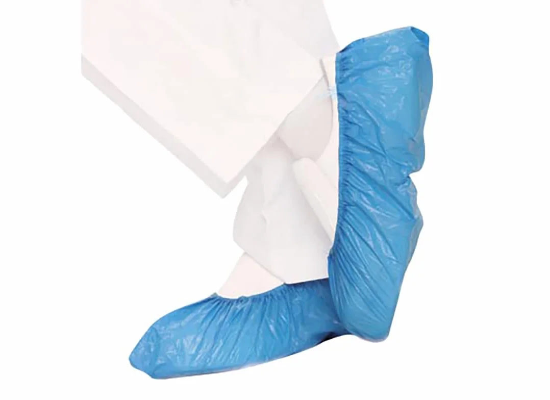 Copriscarpe Impermeabili MAQA 100 pz 42 cm Calzari Monouso USA e Getta Antiscivolo Blu