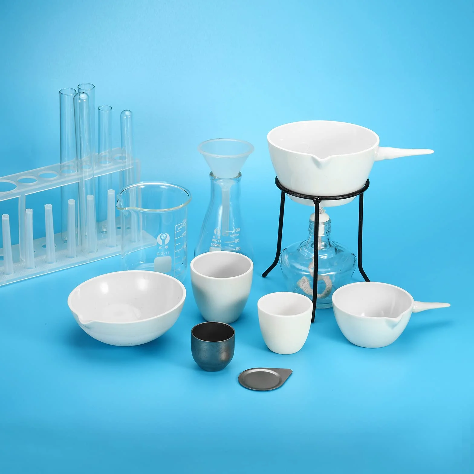 PATIKIL 75ml Piatto Crogiolo Porcellana Vaschetta Evaporazione Ceramica Vaso Tazza per Fondere Squagliare Raffinare
