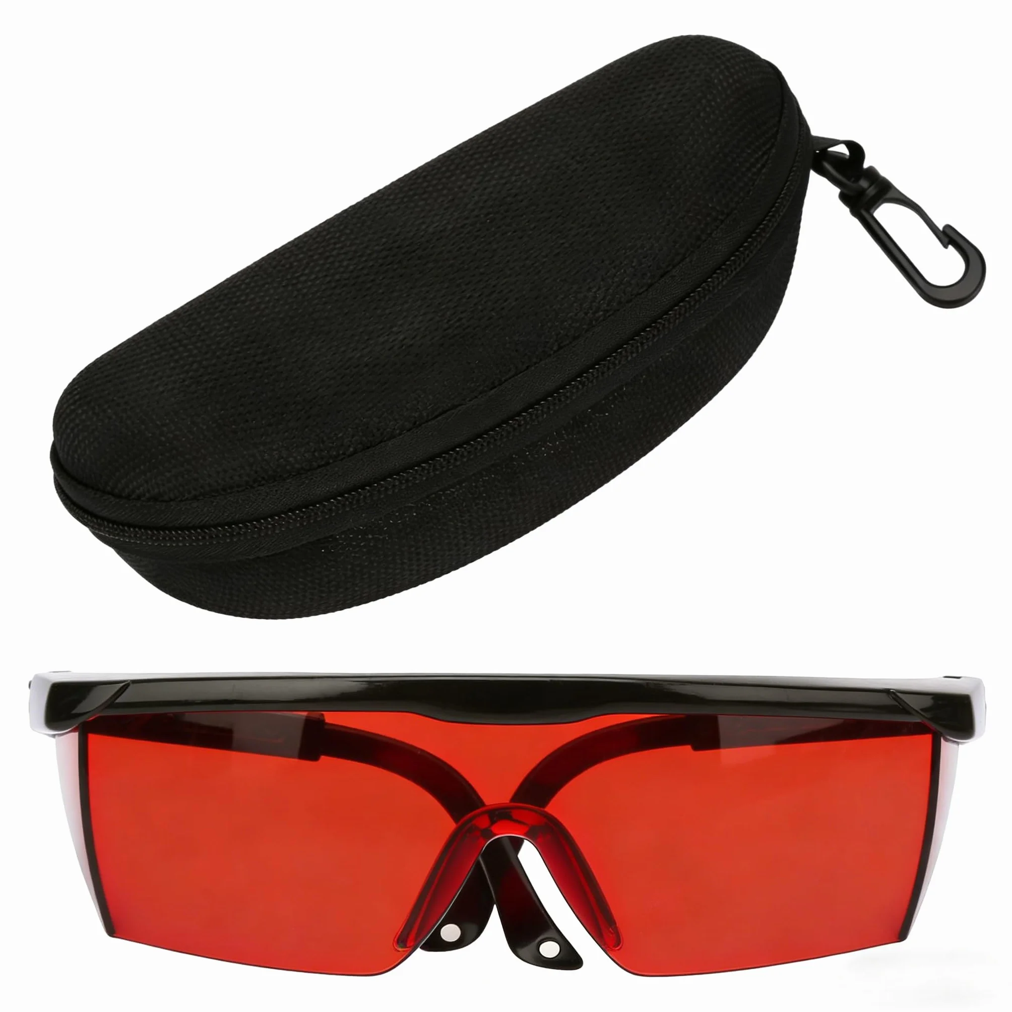Occhiali protettivi laser, occhiali protettivi laser per PC portatili Occhiali anti laser di sicurezza per tutte le direzioni per la depilazione Disinfettante UV con luce blu(Rosso)