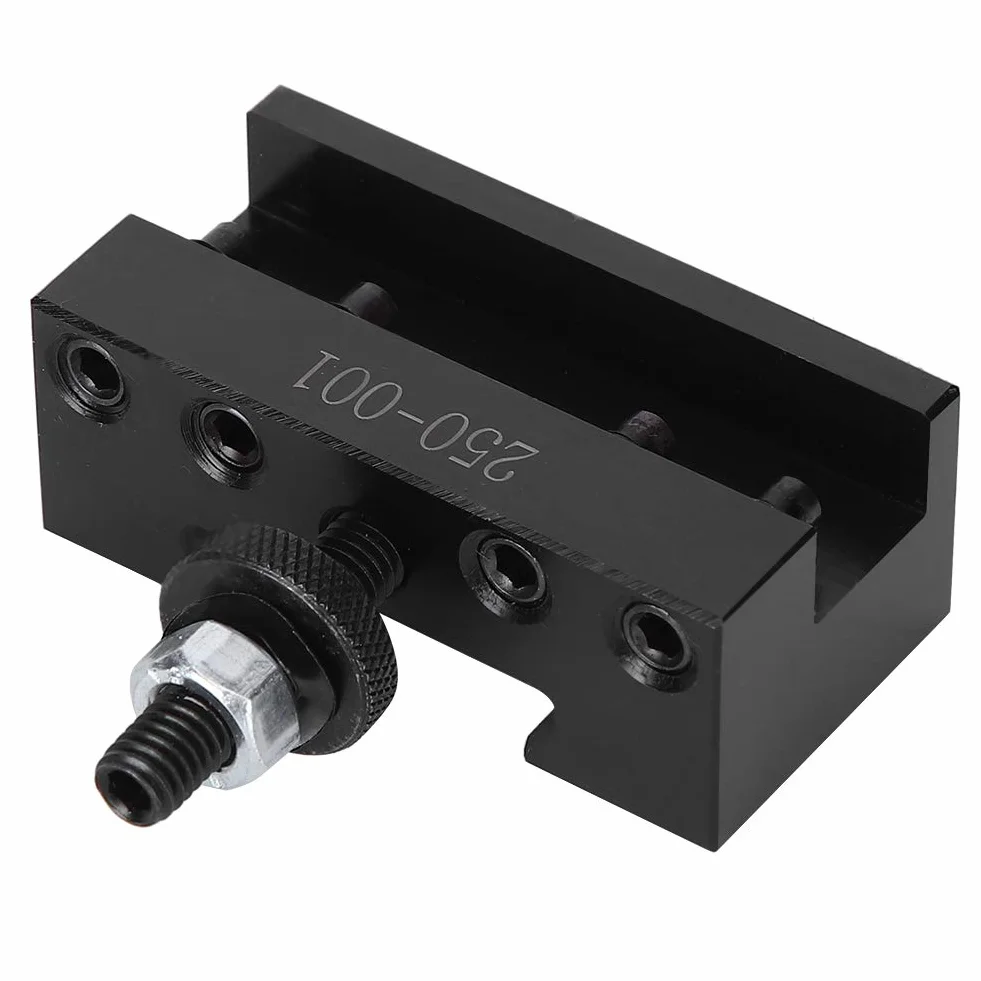 Portautensili a cambio rapido Portautensili per tornio durevole in acciaio ad alto tenore di carbonio tornitura CNC 2,1 x 2,1 x 0,8 pollici(250‑001)