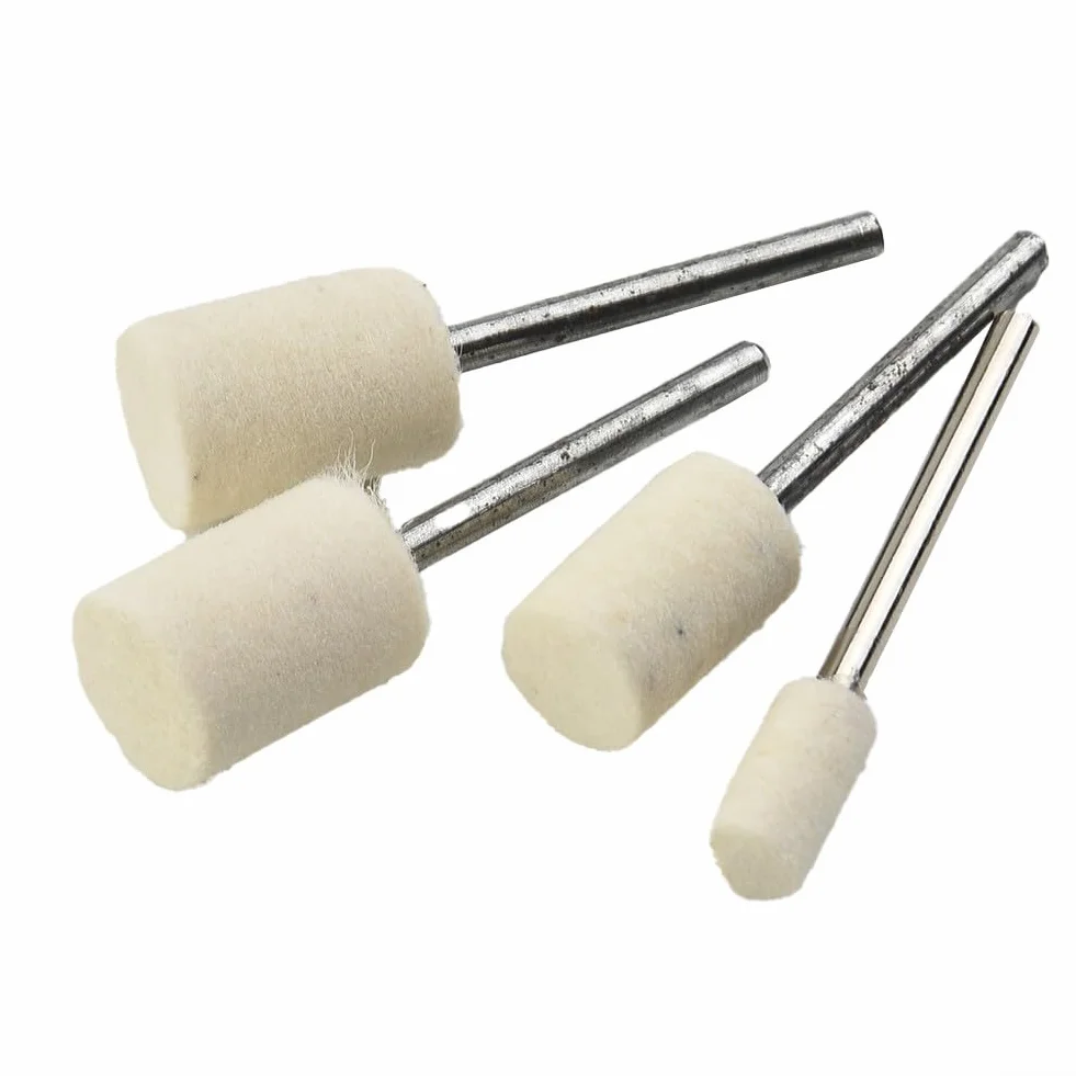 Set di punte professionali per lucidatura in feltro di lana per attrezzature in vetro e metallo (20PCS)