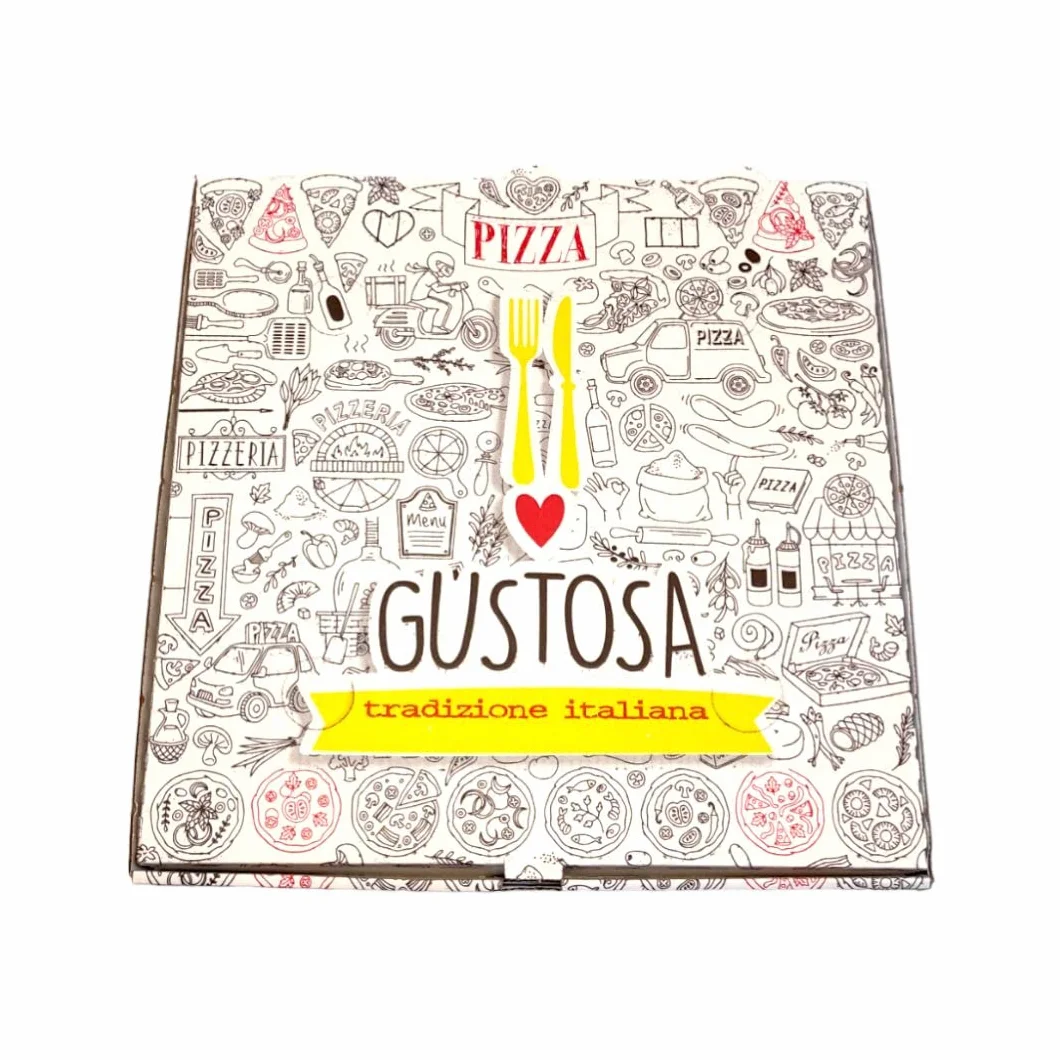 RFD Scatole per pizza in cartone 33x33 H 3,5 cm 100 pz per asporto
