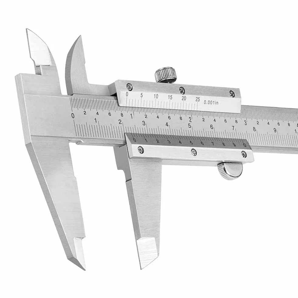 Calibro Analogico Vernier in Acciaio Inox 150mm 6 Pollici di Precisione