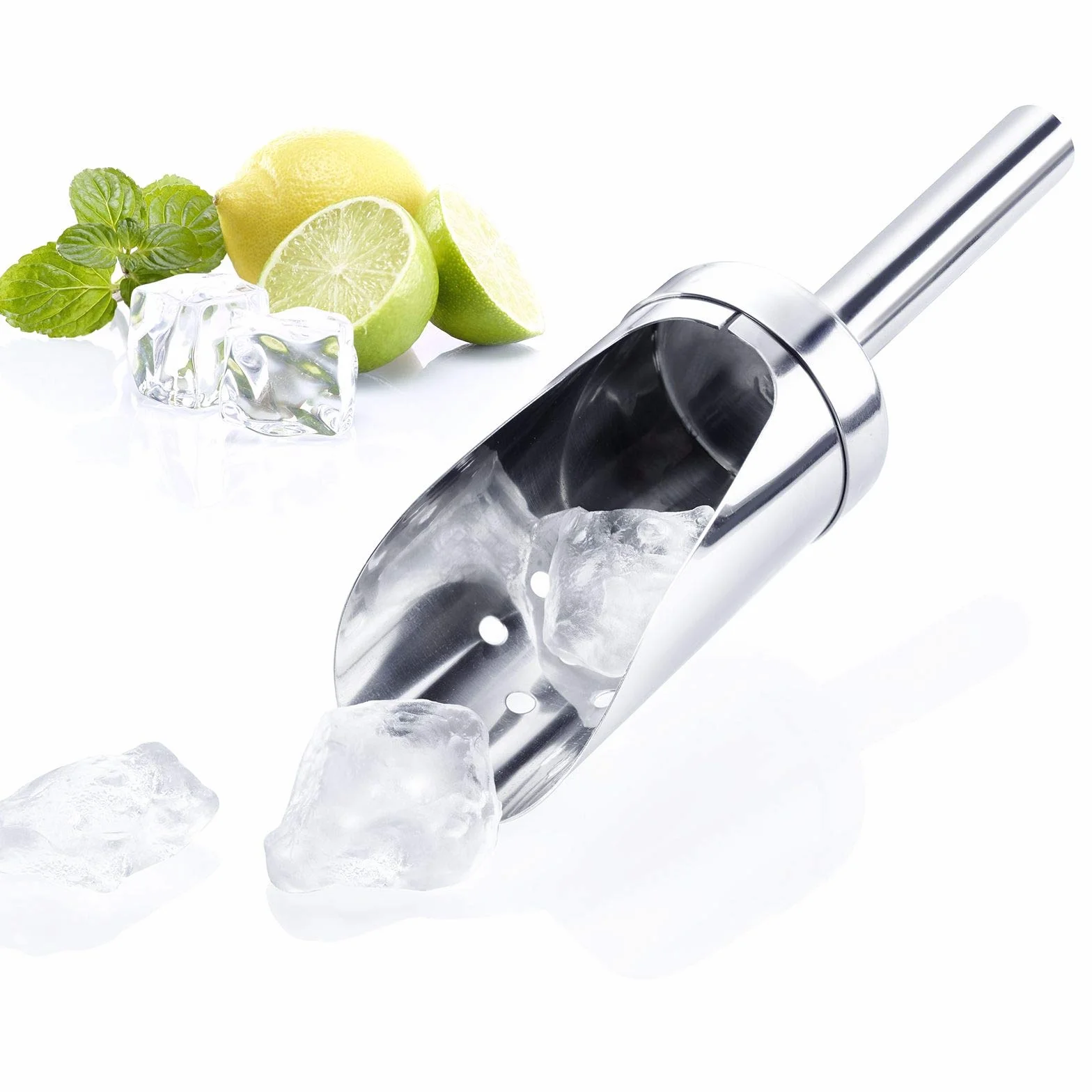 Westmark Paletta per ghiaccio tritato e cubetti, Acciaio inox, 120 ml