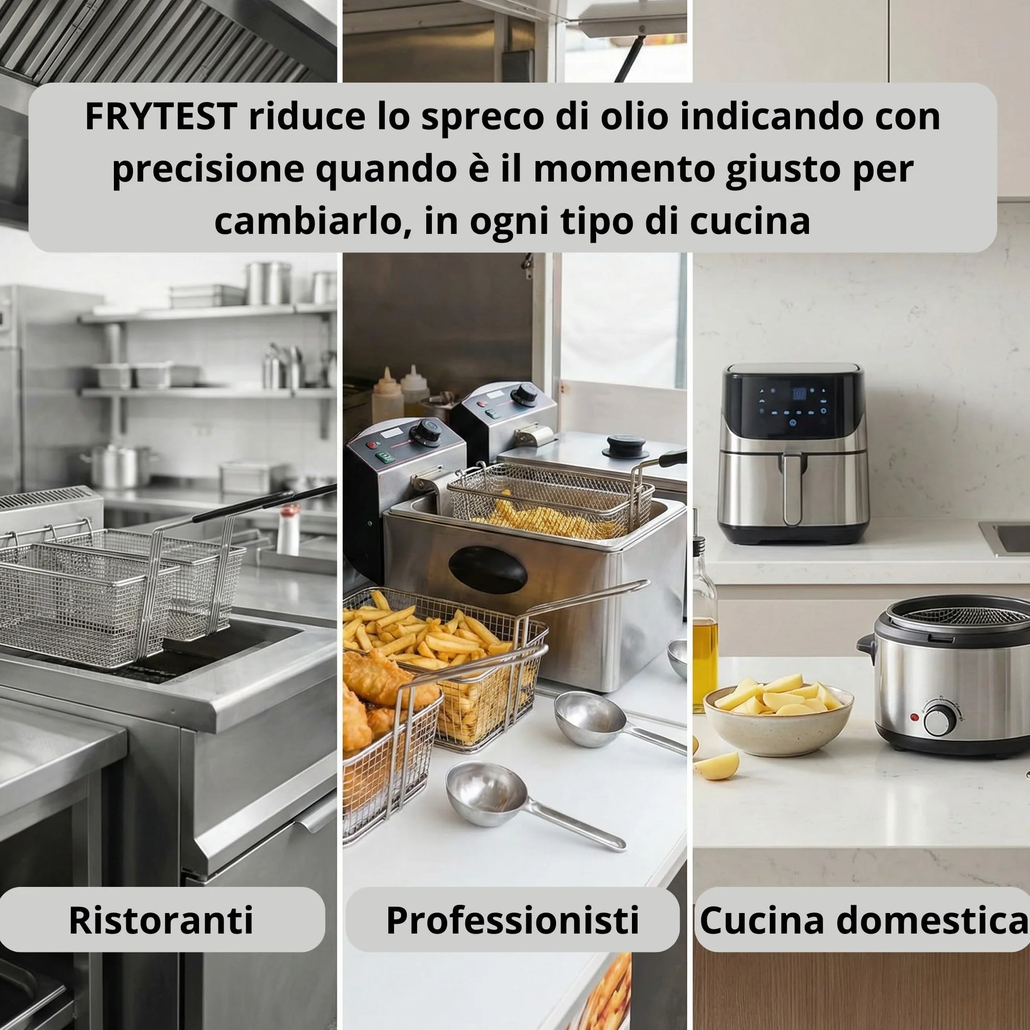 Strisce Test Olio Frittura FFA – Misuratore Acidità Olio (anche Olio di Oliva) – Controllo Qualità HACCP – 100 Strisce – Produzione Certificata ISO 9001
