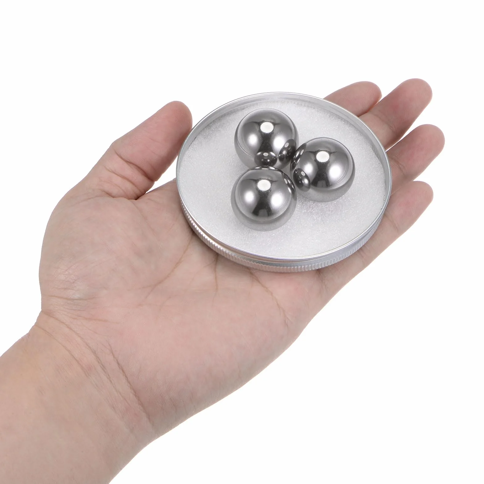 QUARKZMAN 2pz Precisione Sfere 1" Diametro 304 Metallico di Precisione Cuscinetto a Sfera in Acciaio Inossidabile Sfere Acciaio Lucidi per Cuscinetti