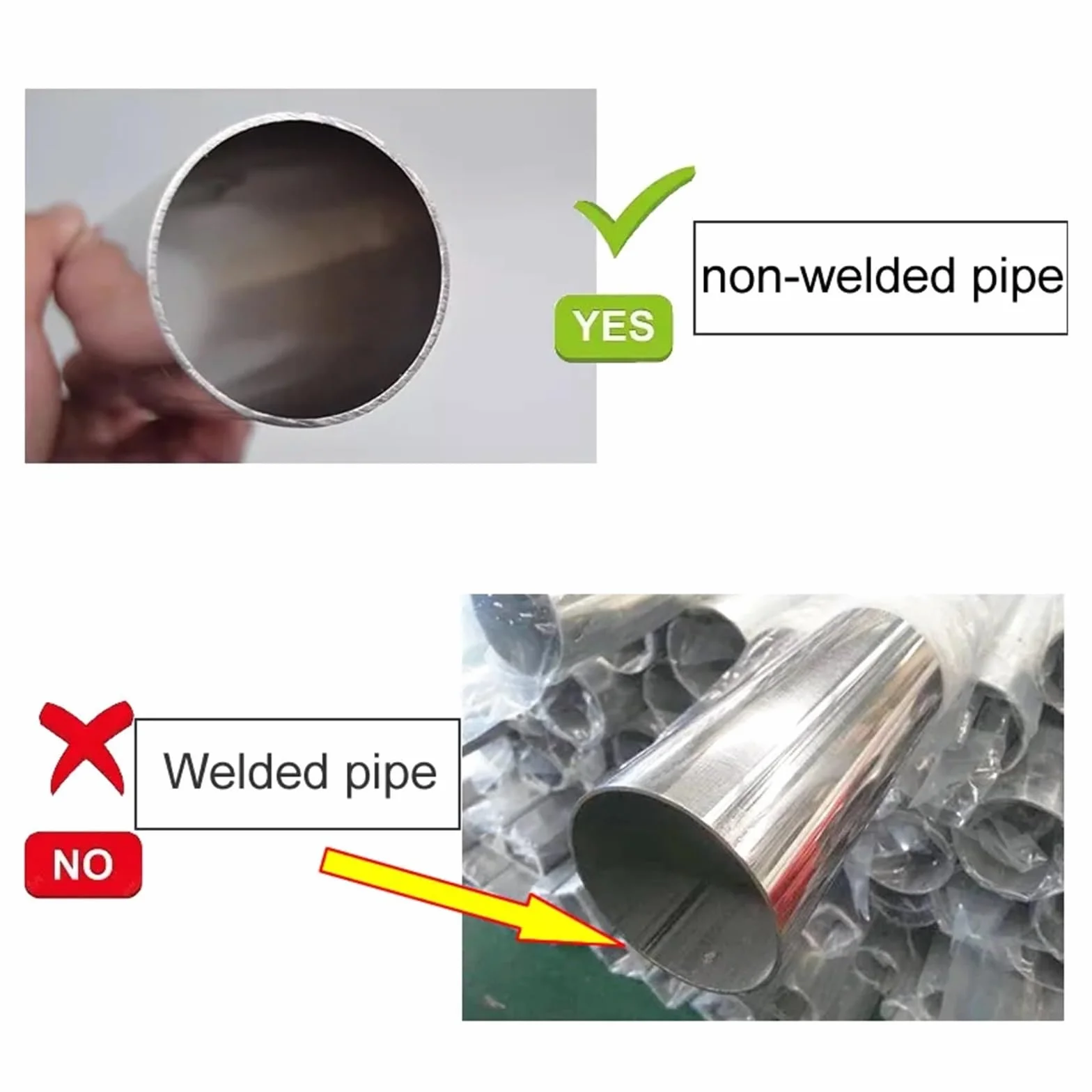 Tubo Acciaio Inox 304 Diametro Esterno 30 mm Interno 28 mm Lucidato 500 mm