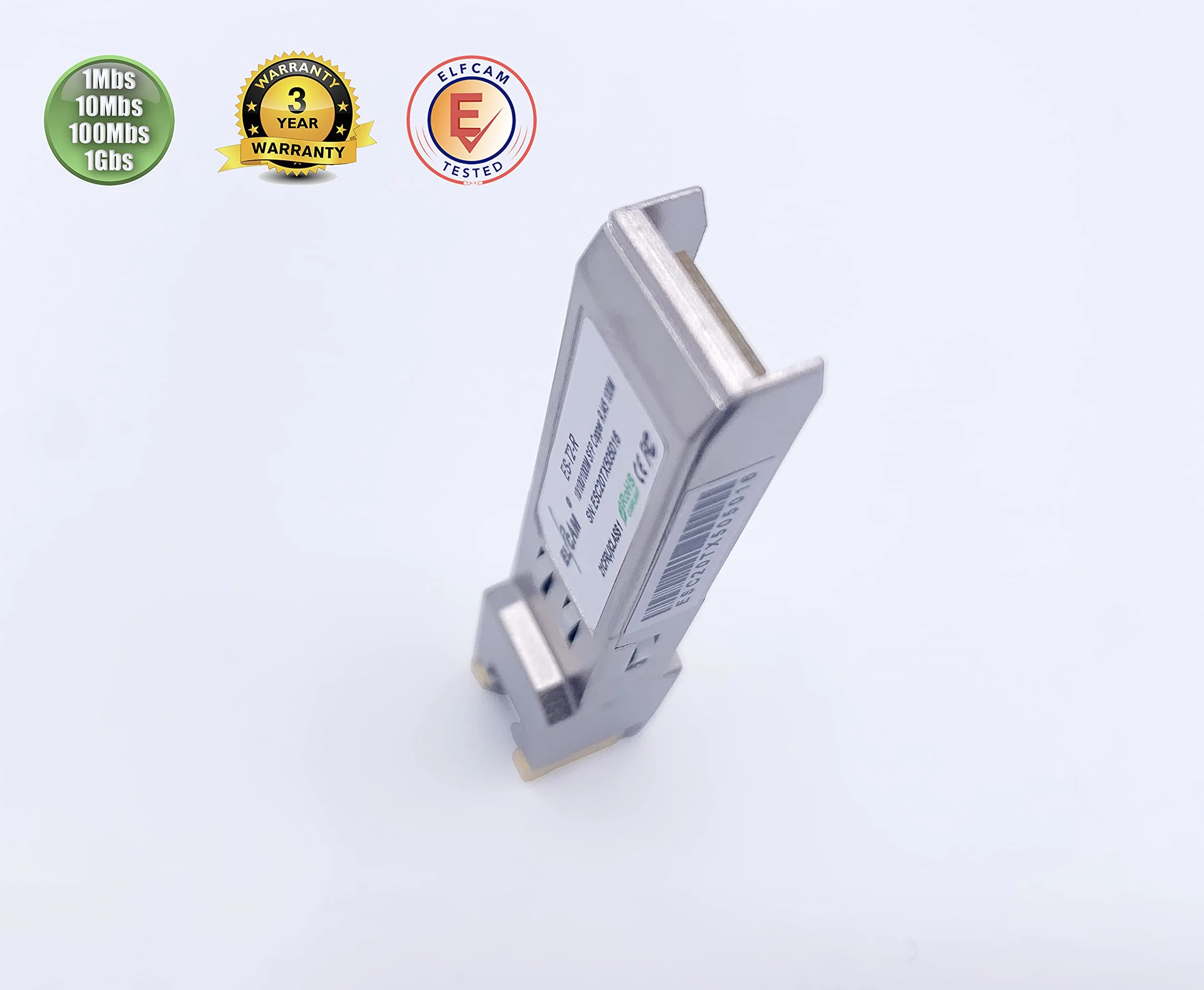 Elfcam 10Gb SFP+ RJ45 Modulo 10Gbase-T-30m con Cavo Cat8 2m per Freebox Ultra