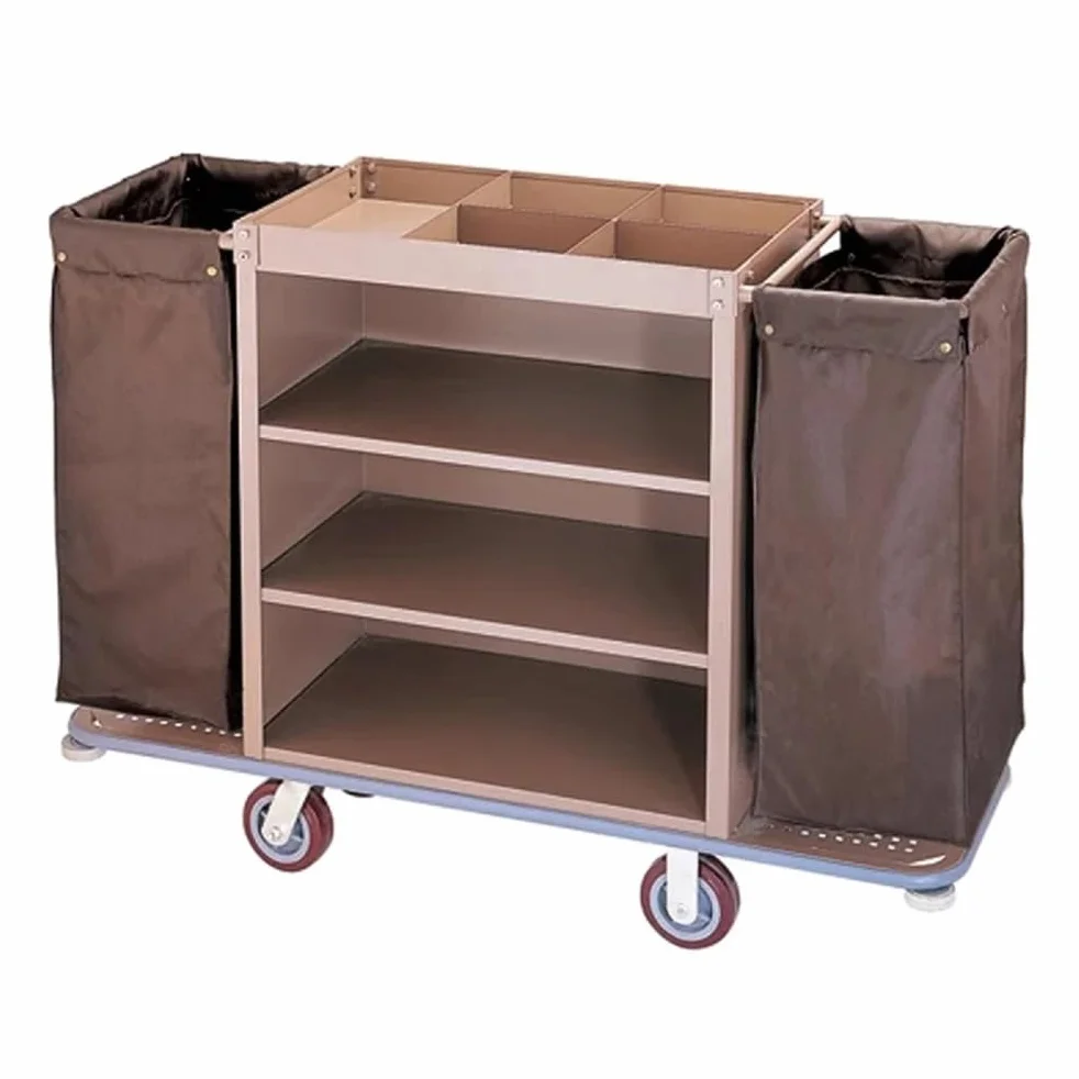 Carrello per Hotel, Carrello per la Pulizia, Carrello per la Pulizia con Ruote, per la Governante, Il Custode, Il manutentore, organizzatore di Forniture su Ruote,Bilateral