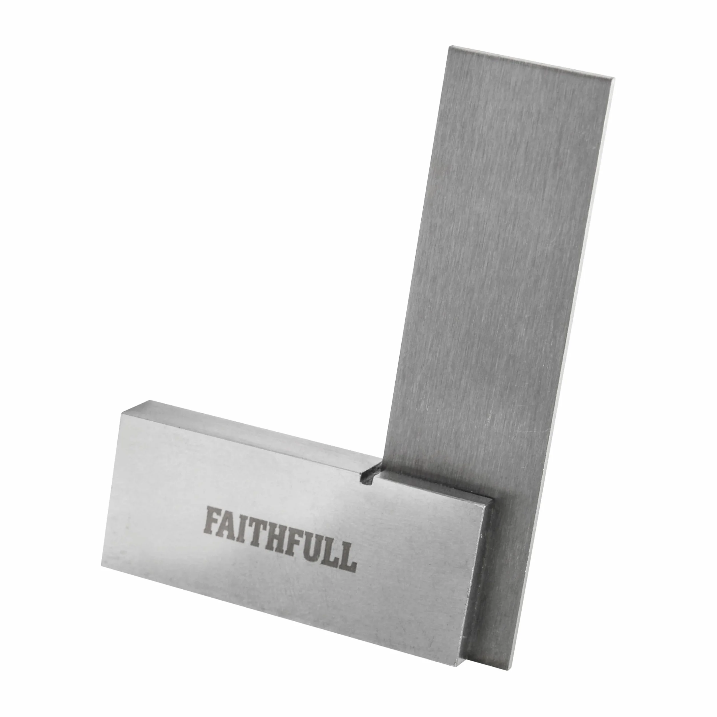 Squadra da falegname Faithfull 50 mm (2 pollici) Lama in acciaio temprato rettificata di precisione per marcatura misurazione tracciamento metalli legno