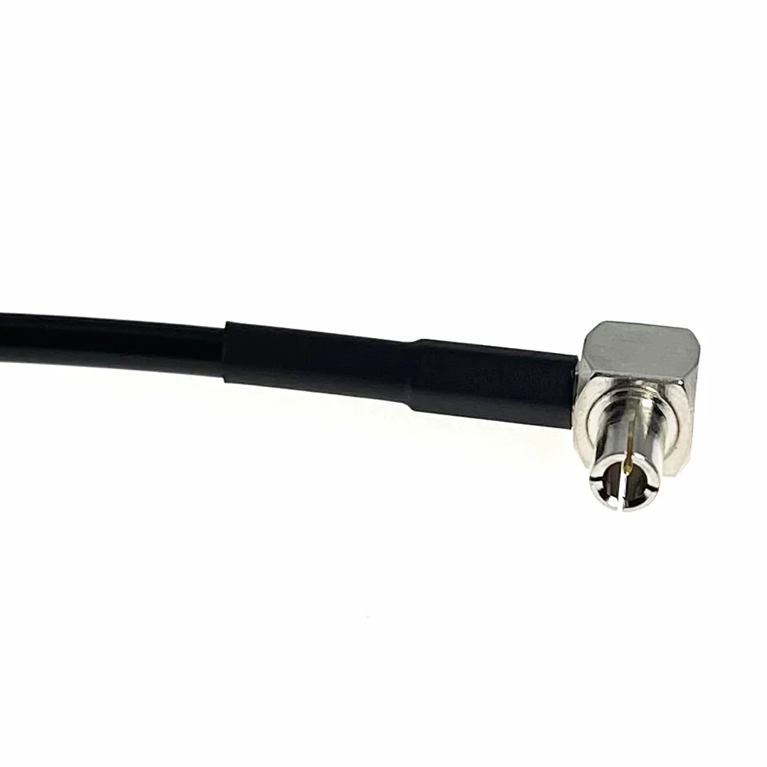 2PCS Connettori RF Adattatori da SMA a TS9 Cavo di prolunga per Antenna 4G LTE SMA Femmina da paratia a Spina TS9 Cavo ad Angolo retto