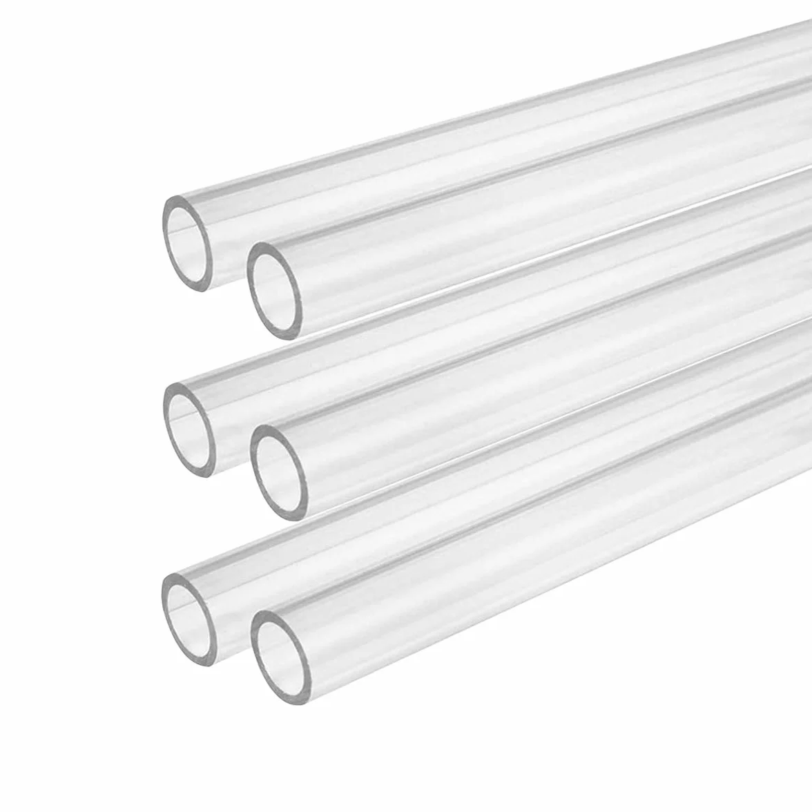Tubo in Acrilico XT Trasparente Spessore Parete 2mm 6 Radici 50cm Diametro 13mm