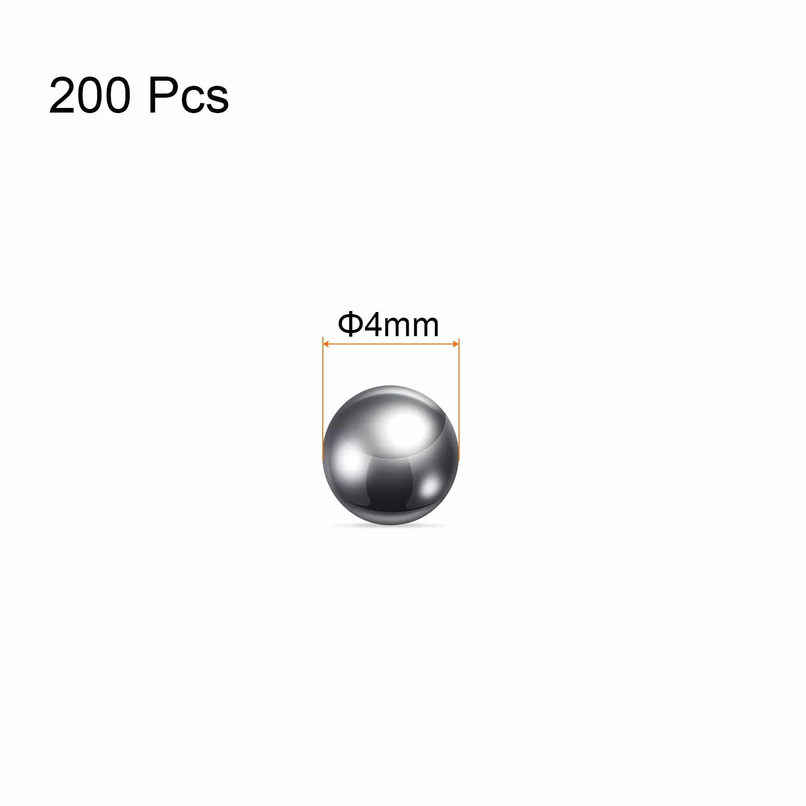 QUARKZMAN 200pz Precisione Sfere 4mm Diametro 440C Metallico di Precisione Cuscinetto a Sfera Inossidabile Acciaio G25 Sfere Acciaio per Cuscinetti