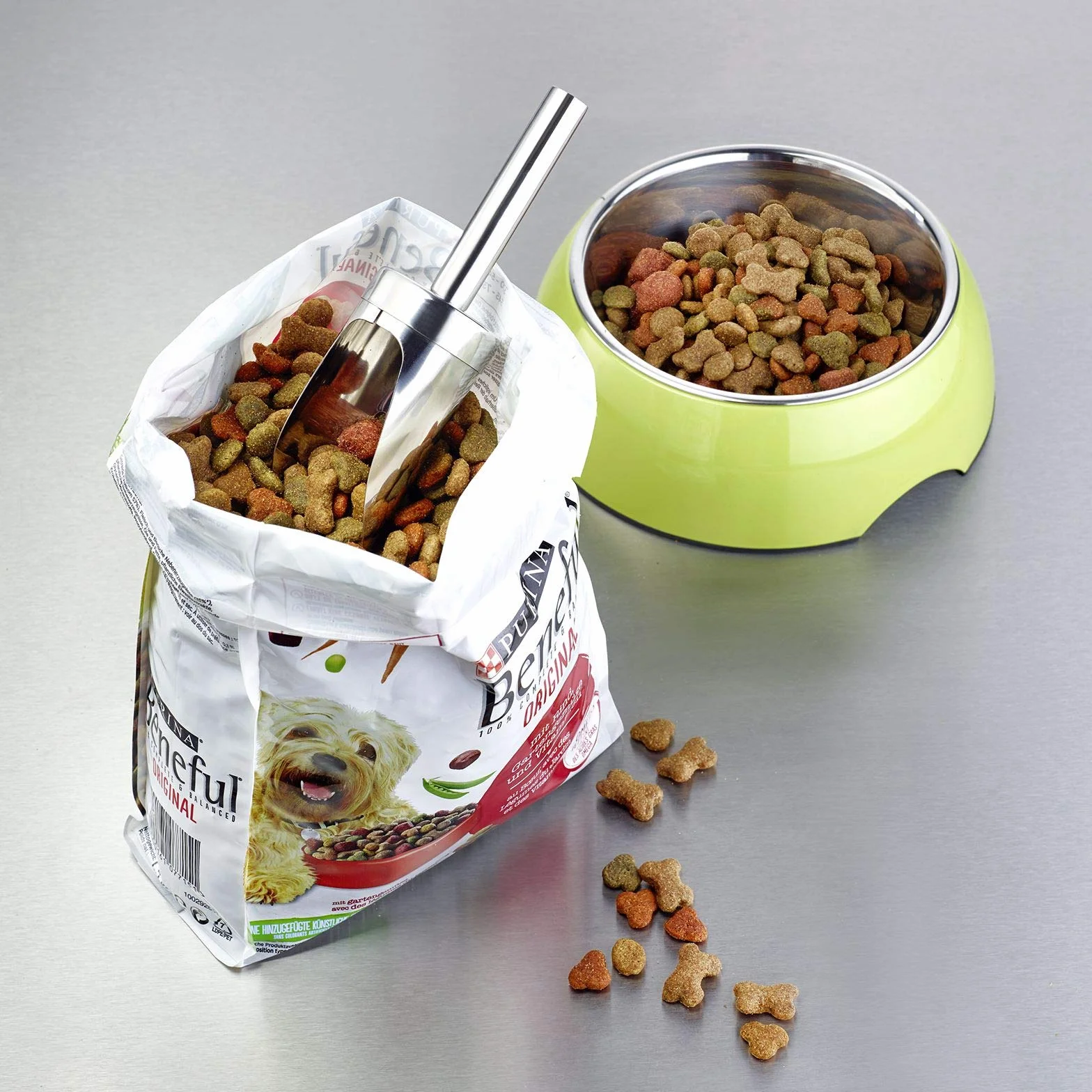 Westmark Paletta per pesare/riempire, Capacità: 120 ml (ca. 105 g di farina), Rotondo, Acciaio inox, Argento, 91122270