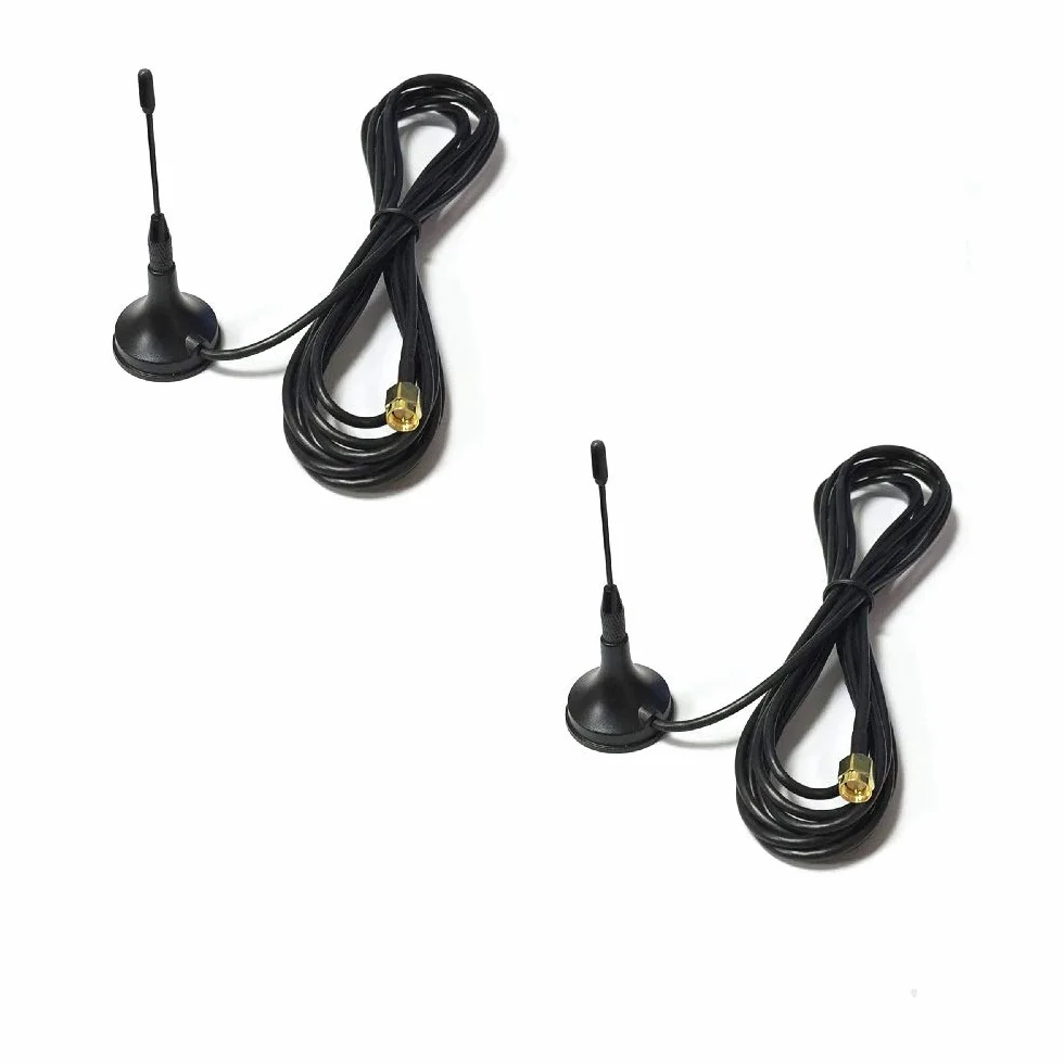 DollaTek 2Pcs Antenna GSM 1,5 m 900/1800MHz GPRS SMA Maschio