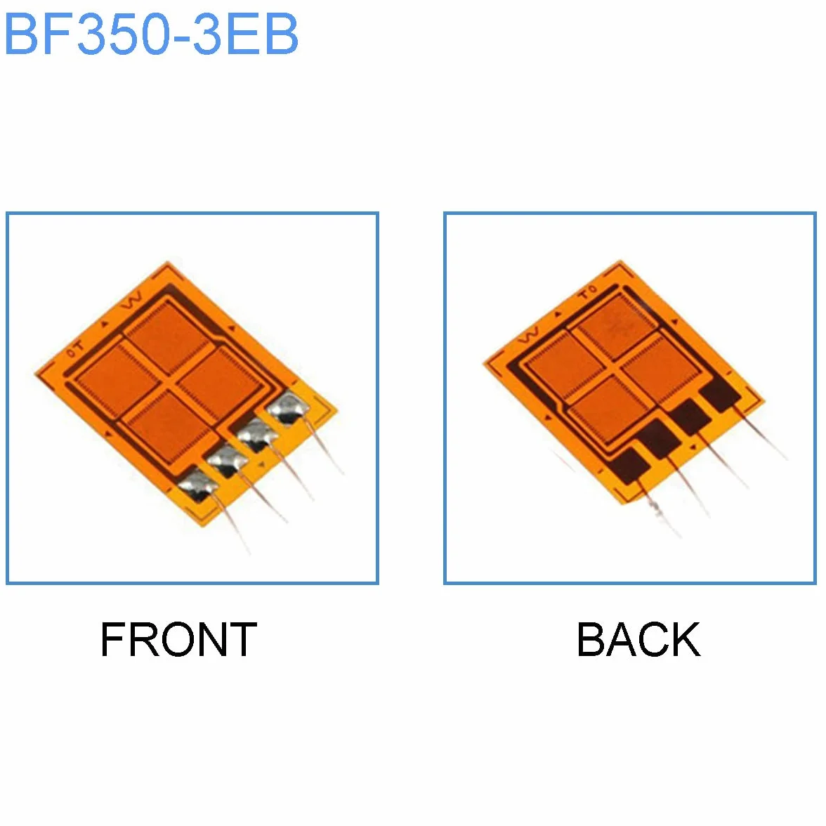 2 pezzi estensimetri BF350-3EB BF350 350 ohm ponte completo estensimetro foglio estensimetro sensore di pressione ad alta precisione