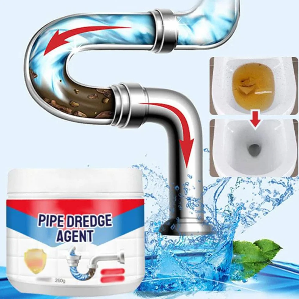 Powerful Pipe Dredging Agent, Powerful Quick Cleaning Drain Toilet Cleaner Tool, Pipeline Dredging Agent for Kitchen and Toilet Pipelines (1 pcs)