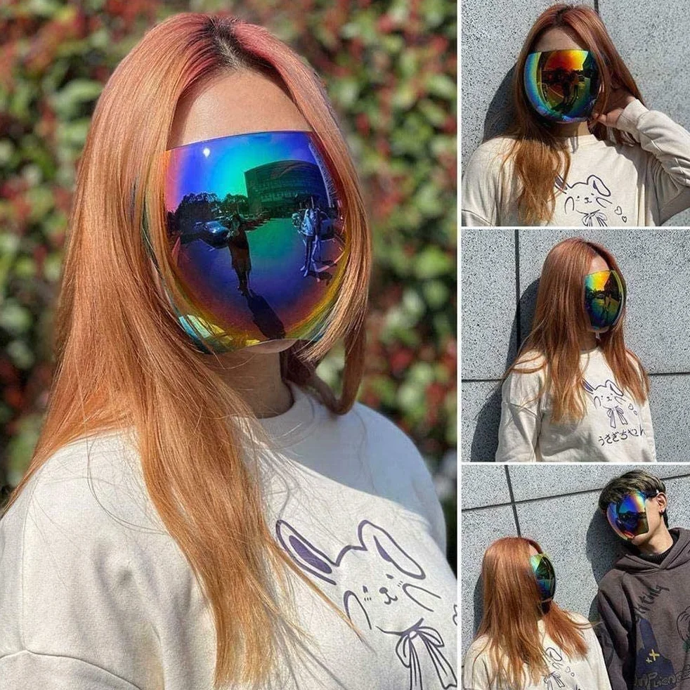 Gonetre Visiera Protettiva UV 400, Occhiali Protettivi Colorati Vernice Colorata Visiera per Occhiali da Sole Visiera, Pannelli Resistenti Ai Raggi UV Copertura Integrale Visiera