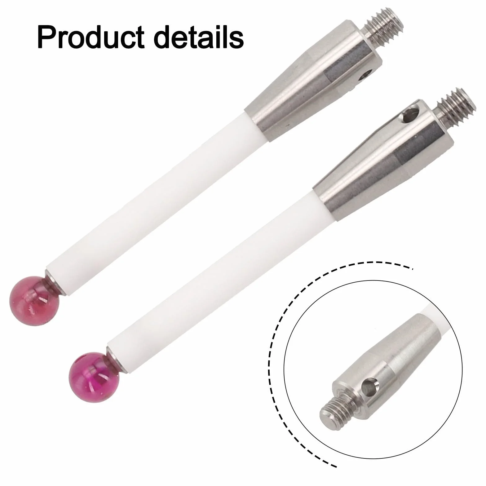 CMM inserti per tasti di misurazione tattili Renishaw A-5000-3709 M4 sfera rubino Ø 6 mm lunghezza 50 mm fusto ceramica