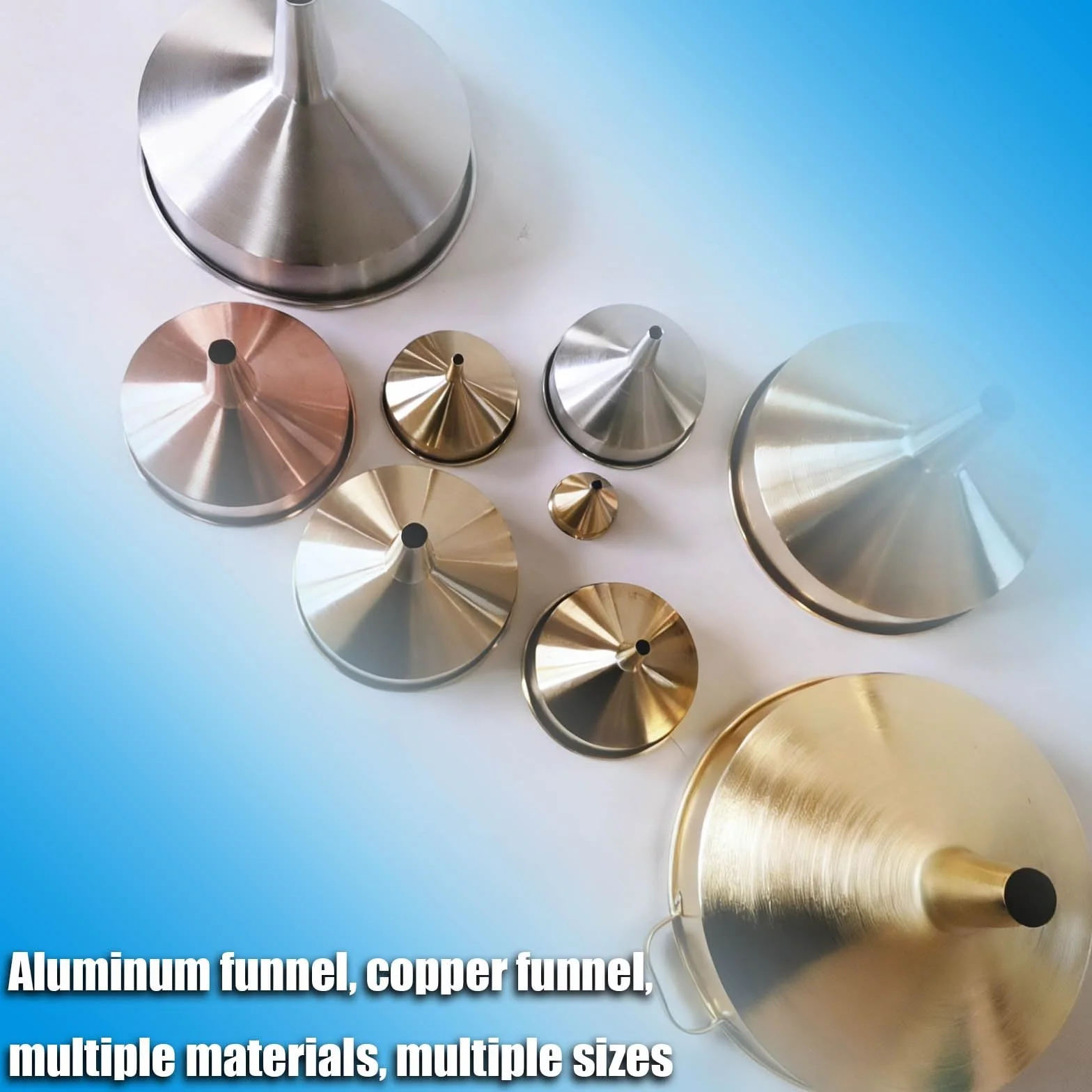 1 Imbuto in rame, Imbuto in metallo, Antiscintilla, Non magnetico, Resistente alla corrosione(180mm/7.09in)