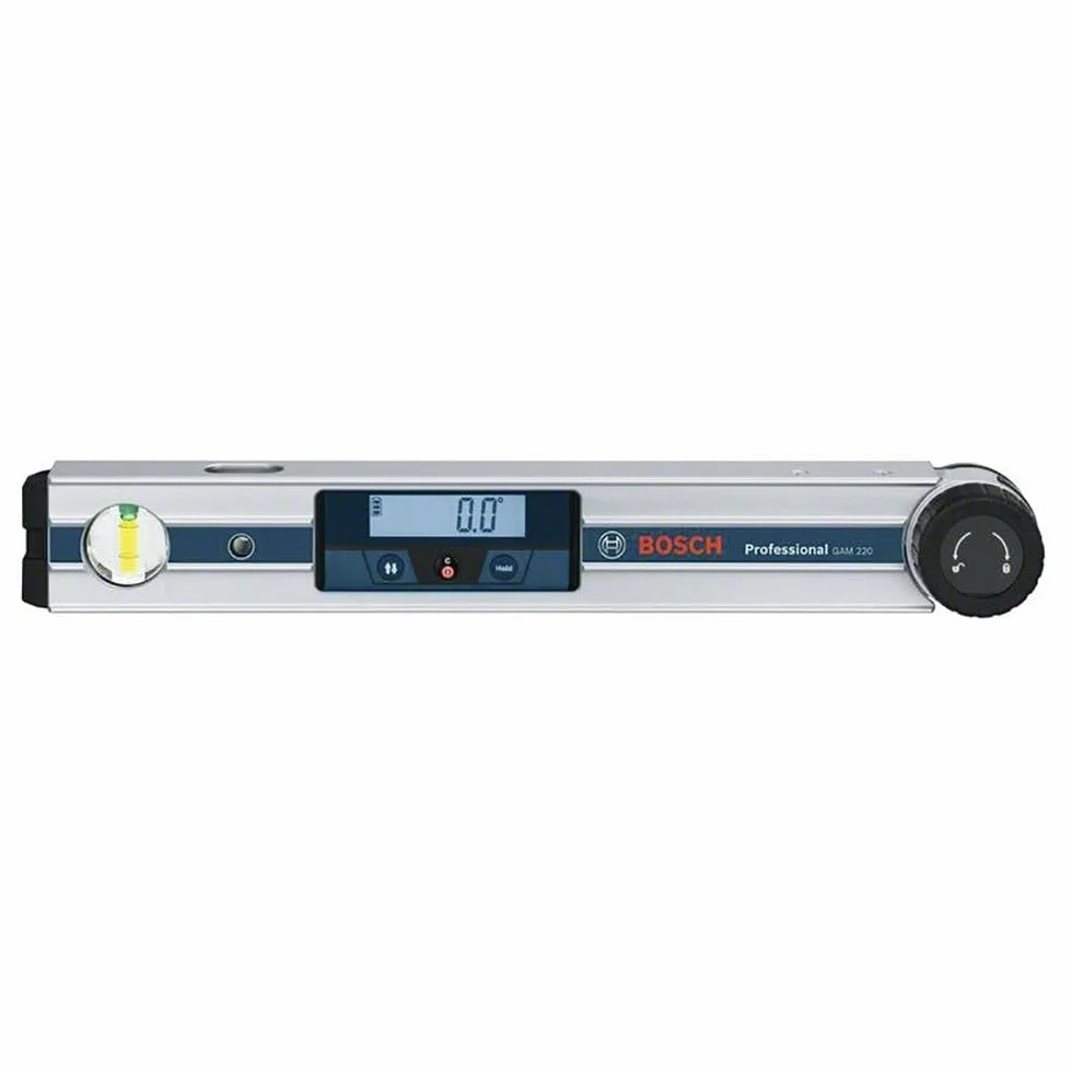 Bosch Professional Goniometro GAM 220 (Campo di Misura: 0 - 220º, Lunghezza: 40 cm)