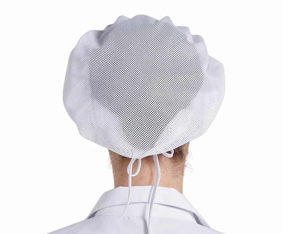 Cappello da Chef Nanxson 3 Pezzi Rete Elastica Antipolvere Lavoro Industriale Bianco