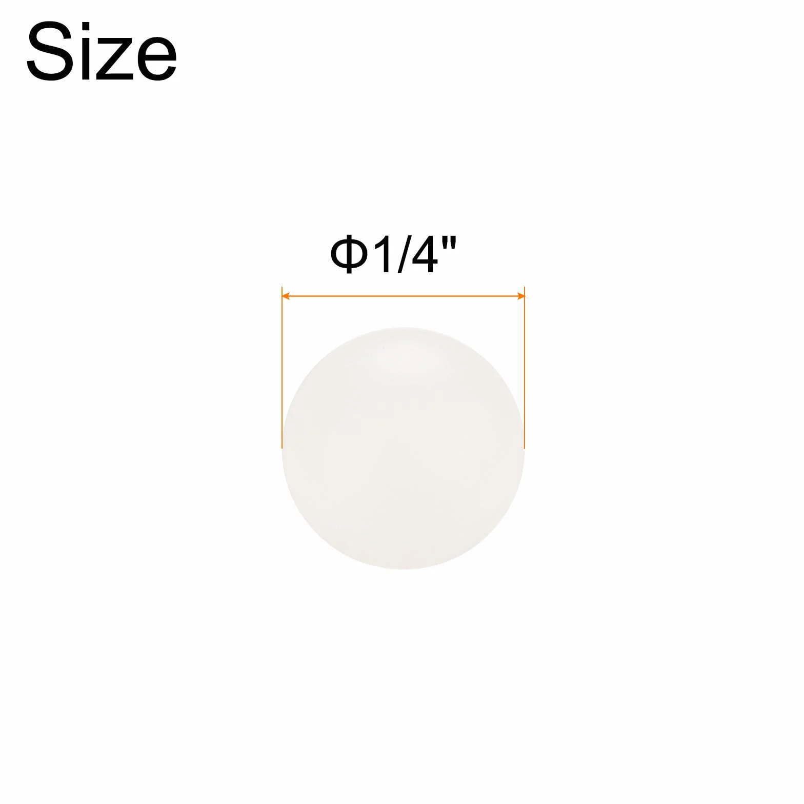 QUARKZMAN Cuscinetti Sferici PP Plastica 1/4" 6,35mm G1 Precisione 100pz