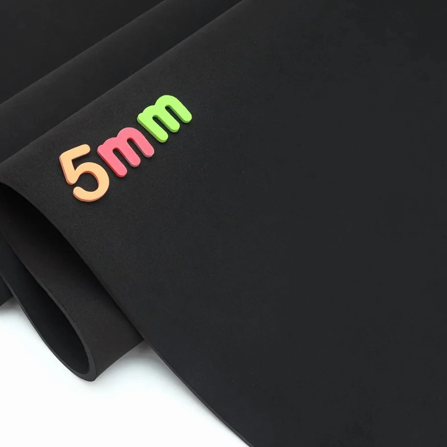 Tessuto Impermeabile al Metro Tessuto elasticizzato for cucire in neoprene nero spesso 5 mm Altro elasticizzato for immersione(45cm x 10cm)