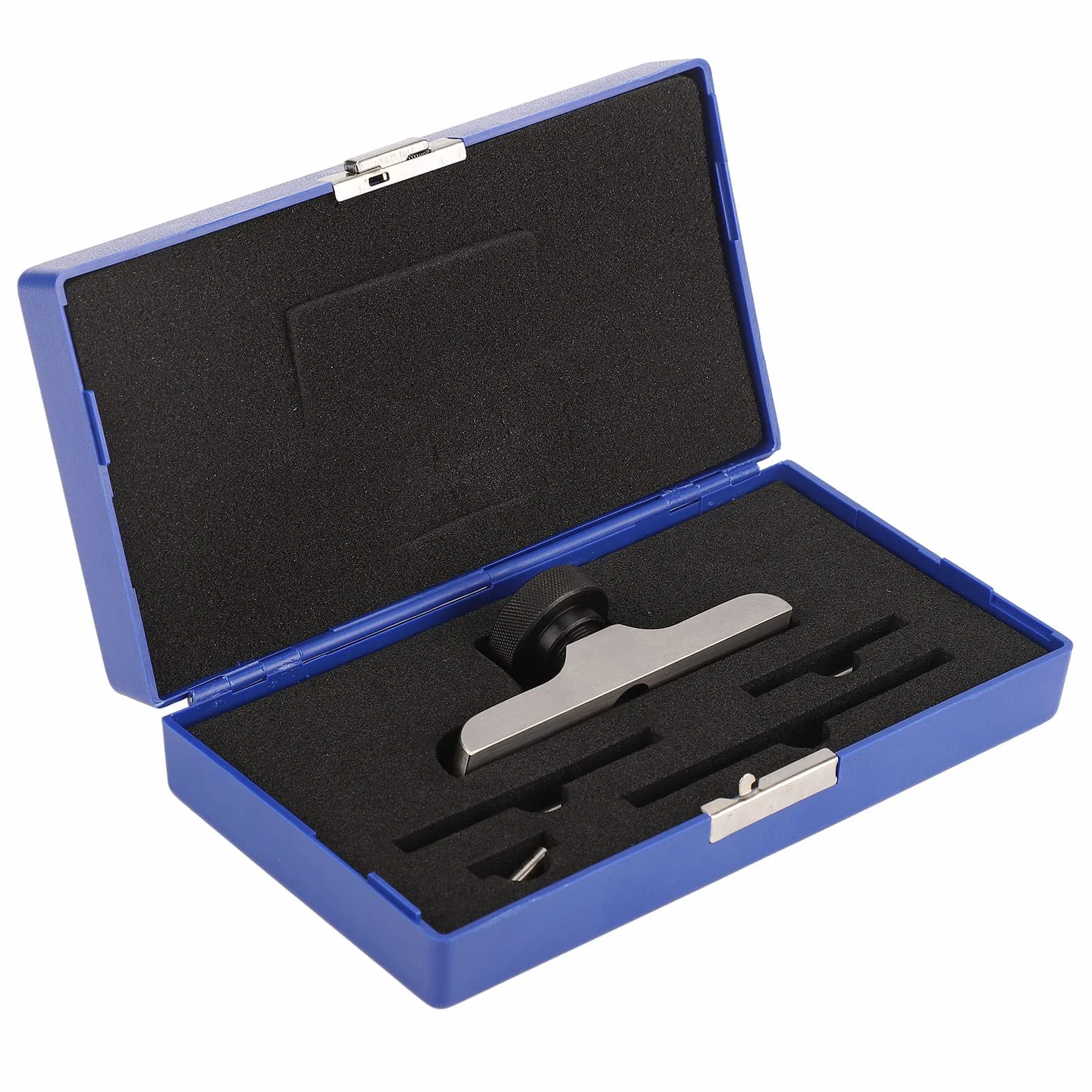 Base con Indicatore di Profondità Supporto Micrometro Aste Prolunga 3 Pezzi Acciaio Inossidabile Temprato 103x17 mm