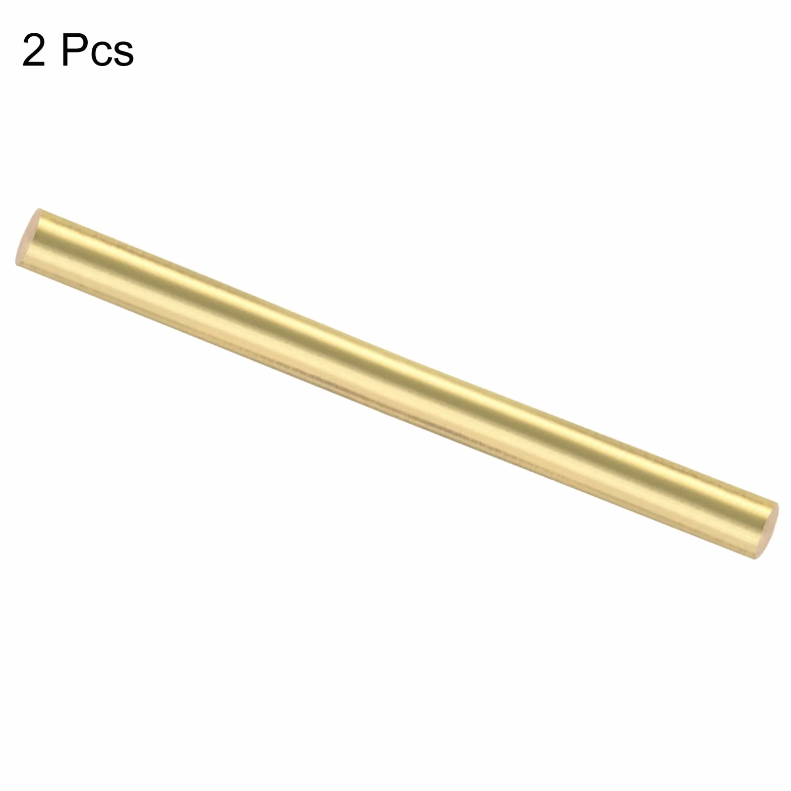 QUARKZMAN 2pz Ottone Aste (12mm)1/2" x (100mm)4" Ottone Massiccio Rotondo Stock Tornio Barra per Coltello Manici Perno Fai Da Te Artigianato Modello Aereo