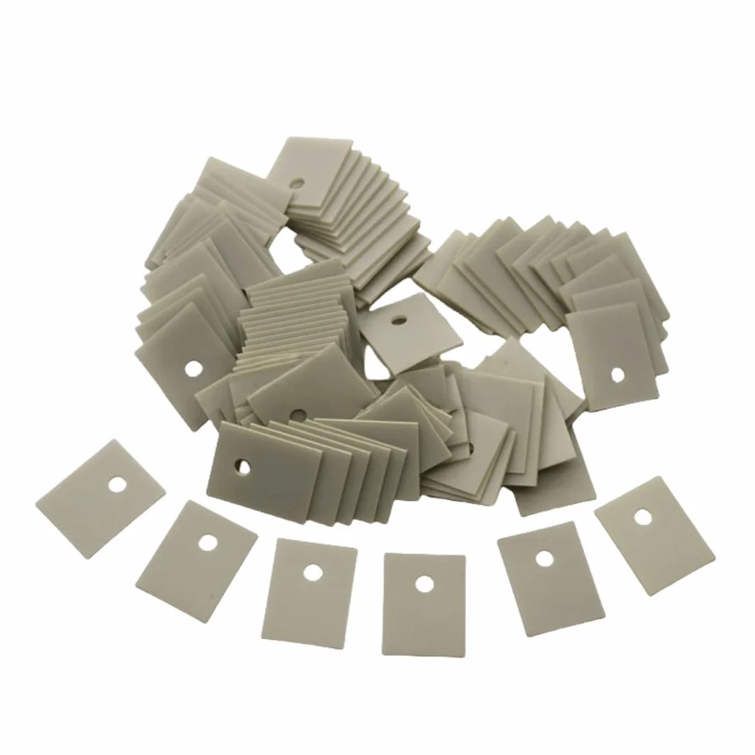 Foglio ceramico di nitruro di alluminio 10 pezzi 12x18.5x0.635mm Substrato isolante termoconduttivo